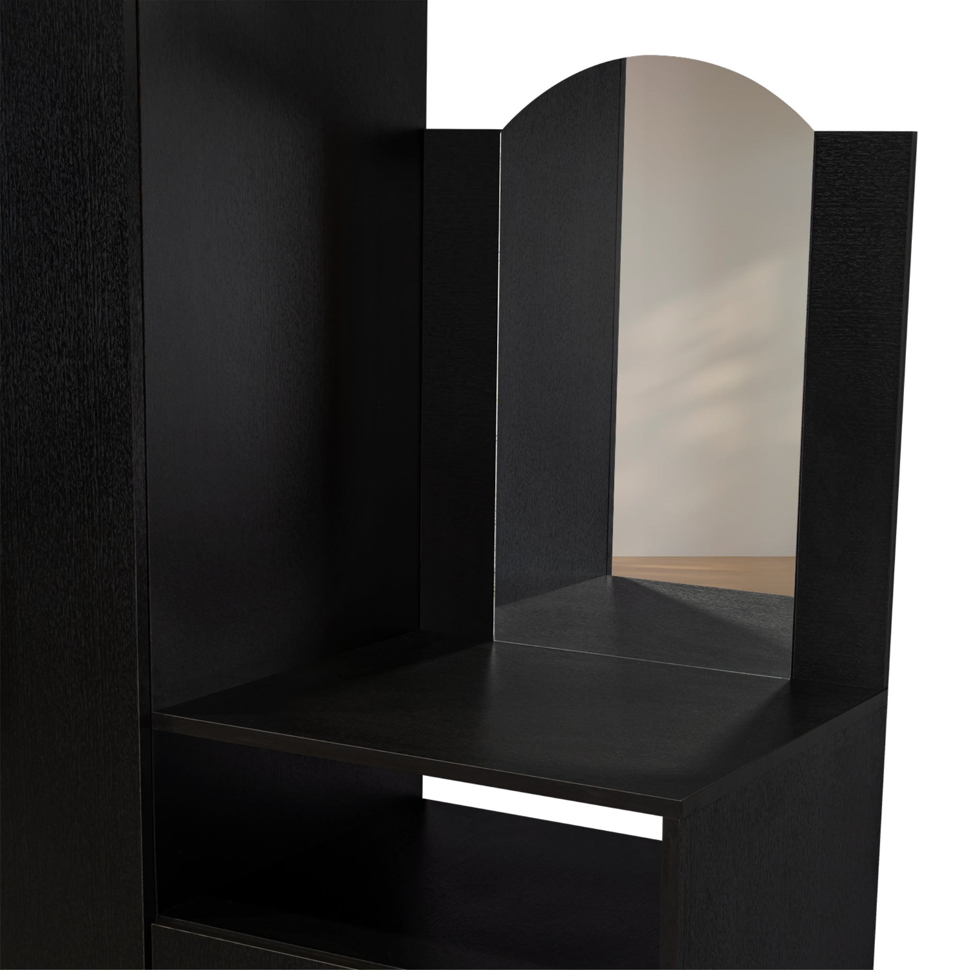 CLOSET COMODA PRAGA 3 PUERTAS 1 CAJON Y ESPEJO WENGUE - 7