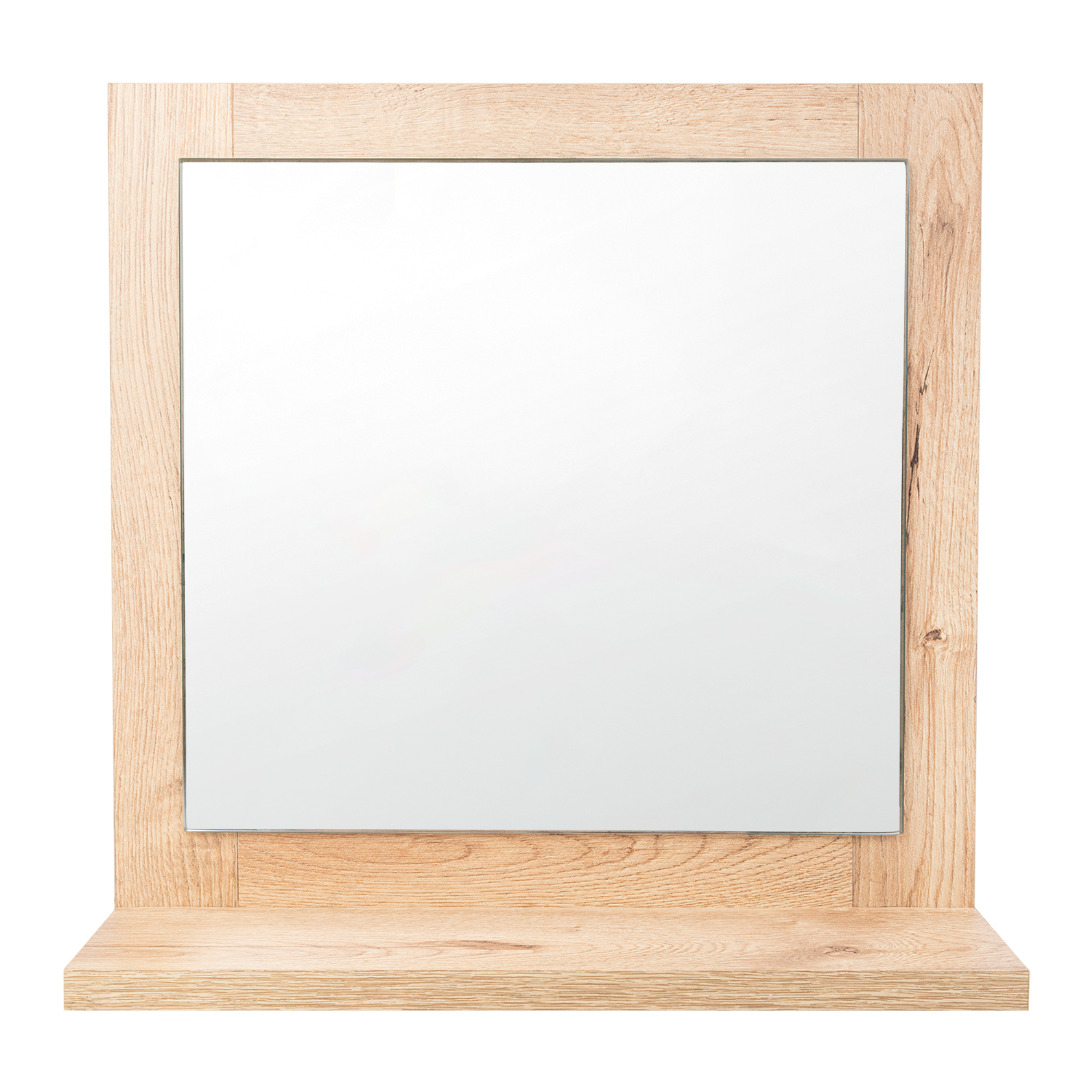 ESPEJO RECTANGULAR MARCO DE MADERA 35X35X10 CM - 3