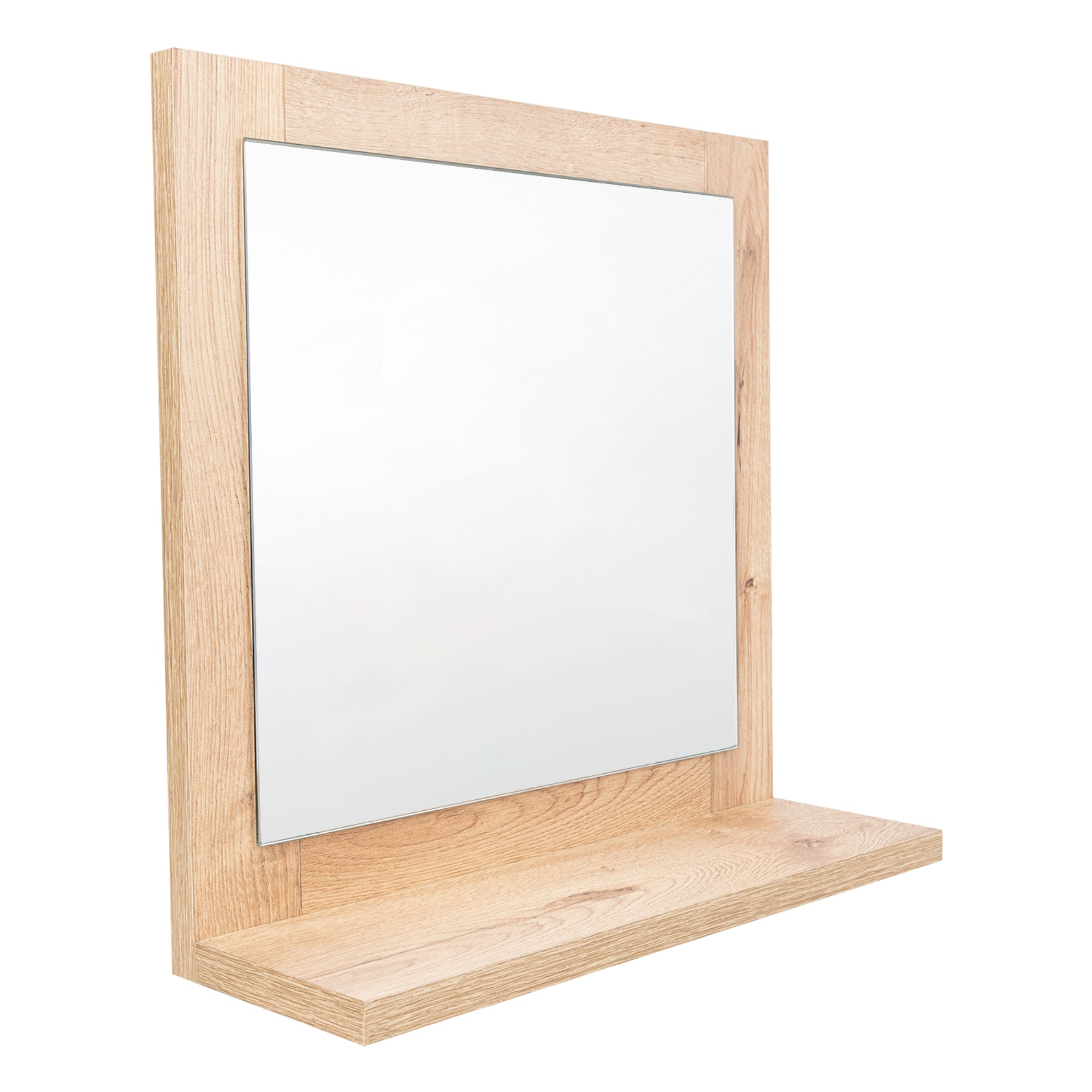 ESPEJO RECTANGULAR MARCO DE MADERA 35X35X10 CM - 4