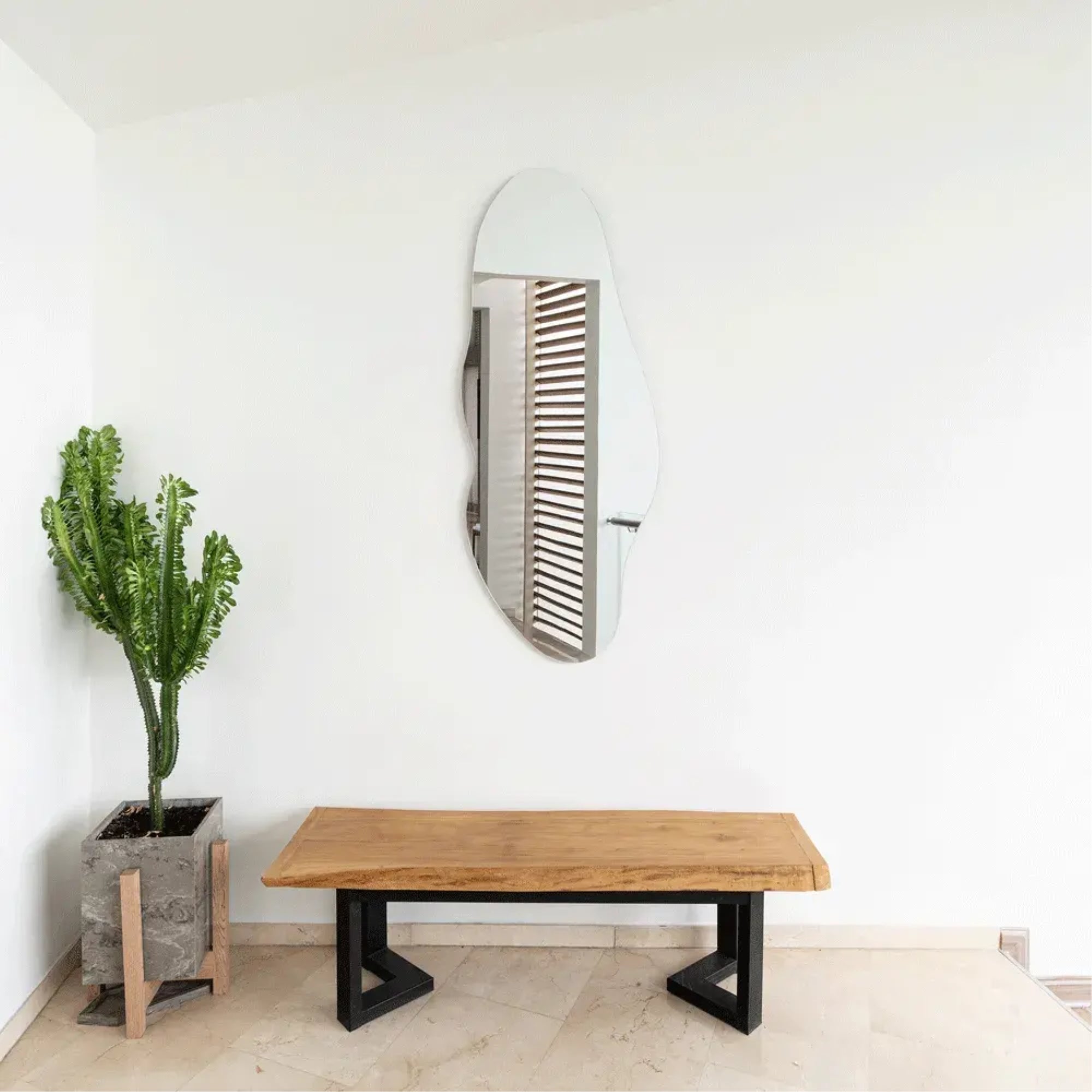 ESPEJO RREGULAR BLUE CUERPO COMPLETO 150X60 CM - 1