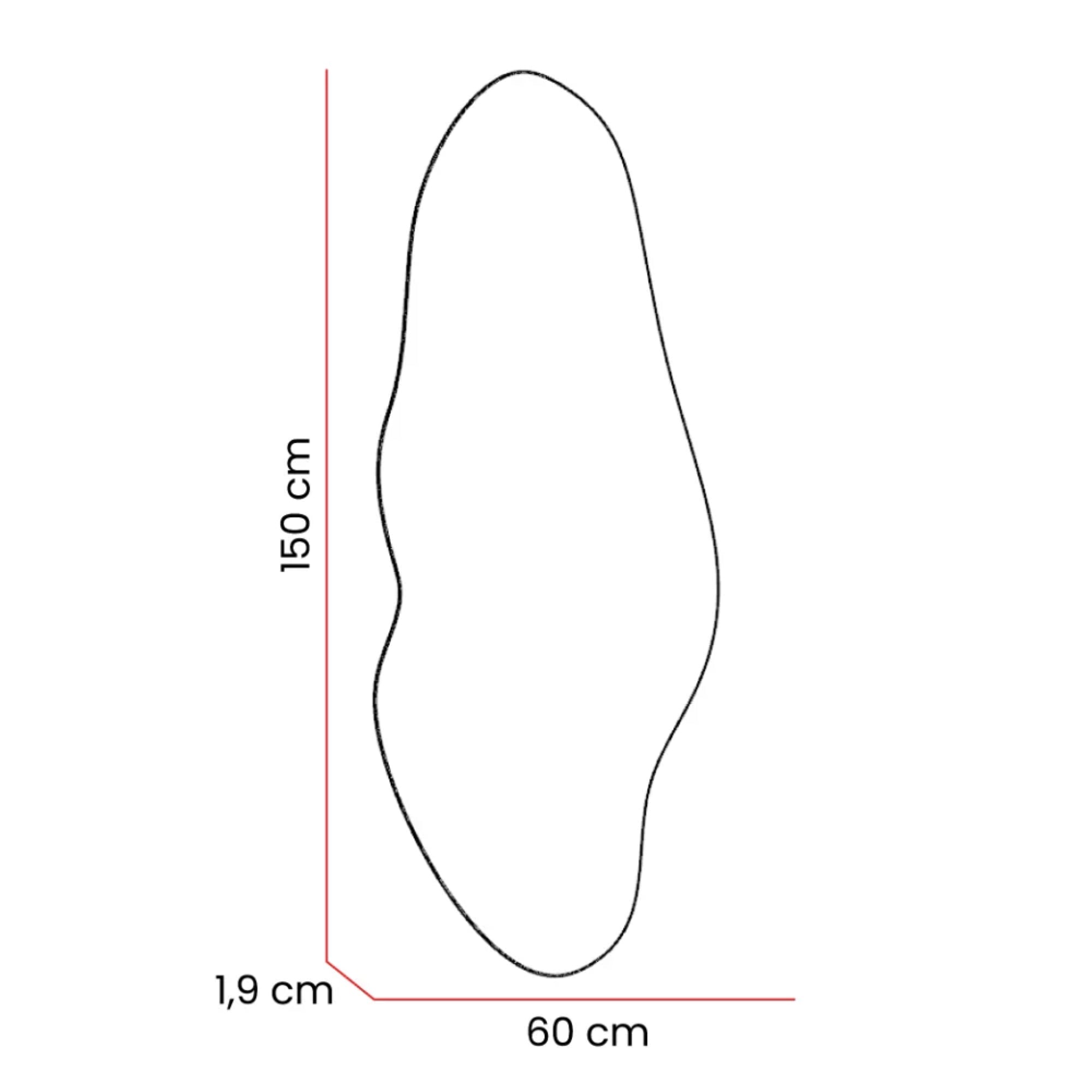 ESPEJO RREGULAR BLUE CUERPO COMPLETO 150X60 CM - 7