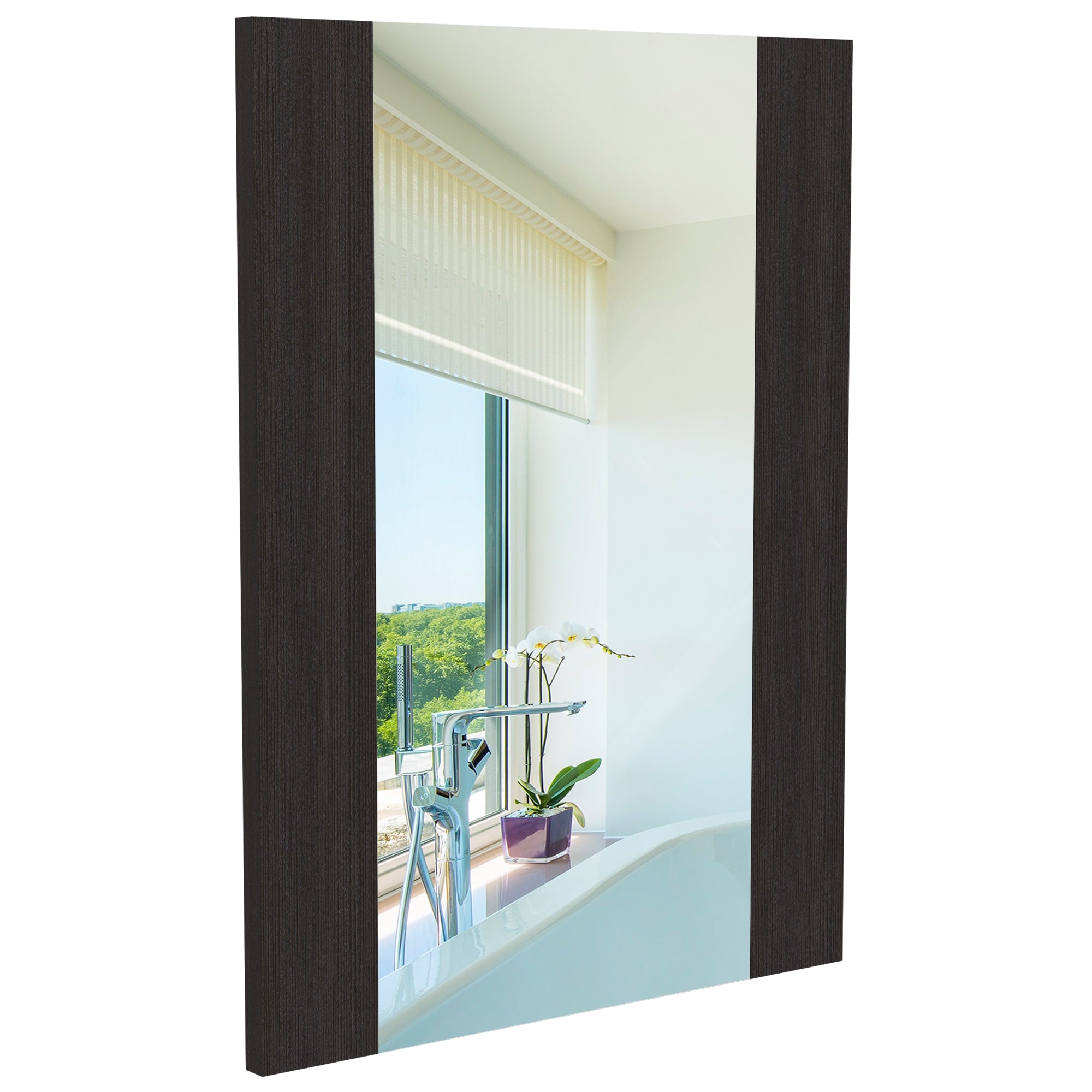 ESPEJO FLOTANTE MADRID 60X45X1,8 CON MARCO WENGUE - 3