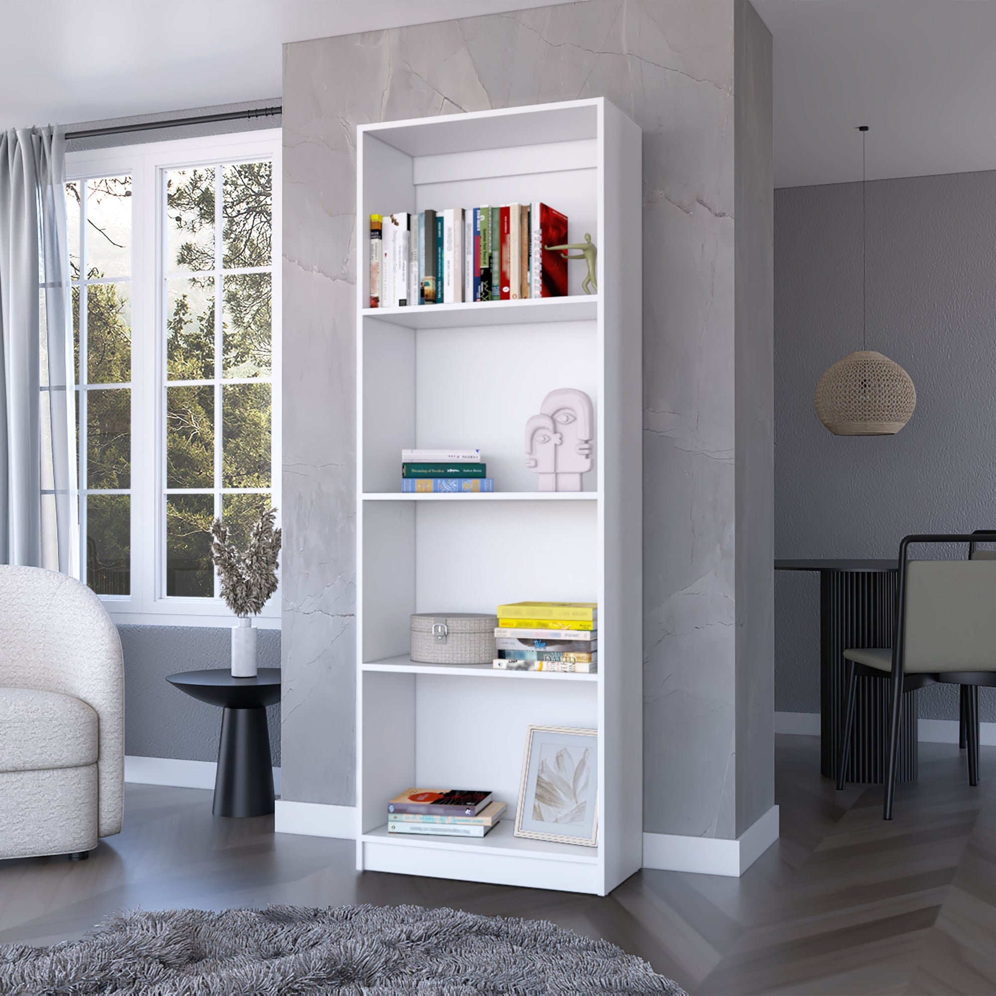 ESTANTE HOME-E M1 4 NIVELES BLANCO - 2