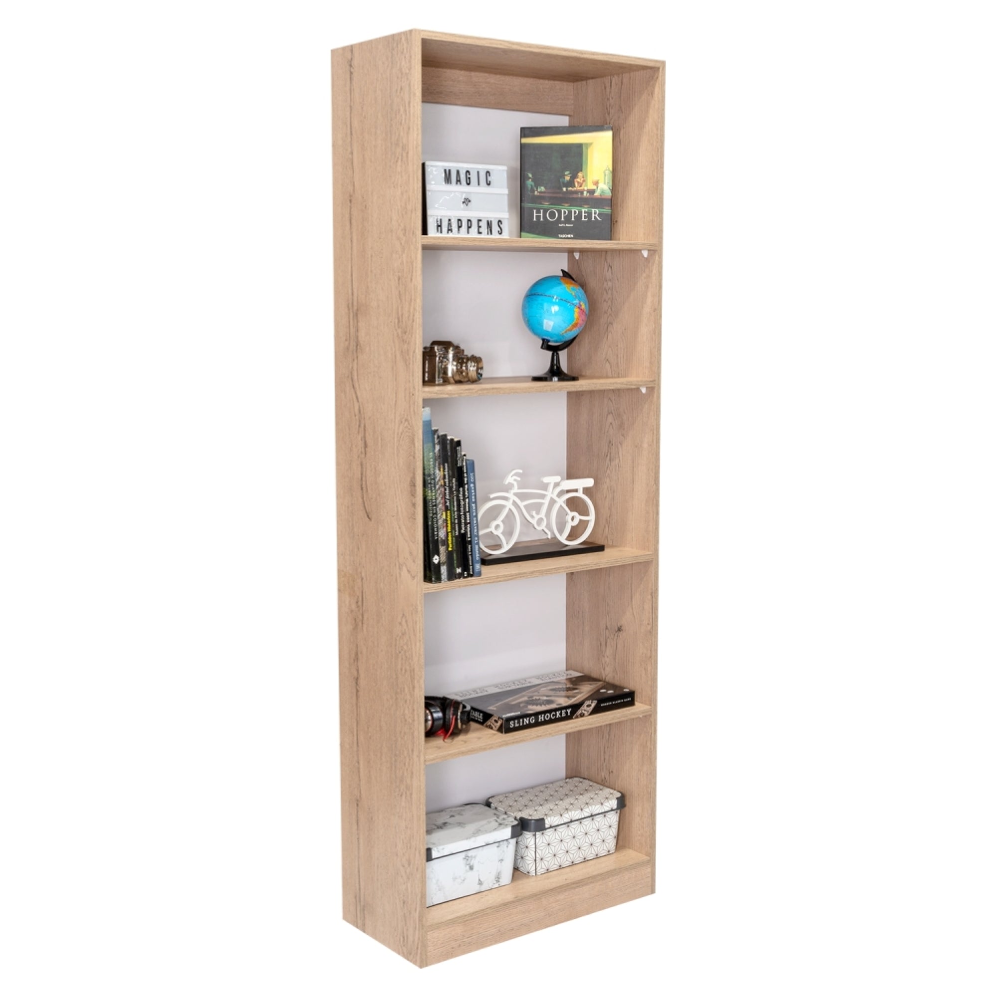 ESTANTE HOME-E M3 5 NIVELES MACADAMIA - 1