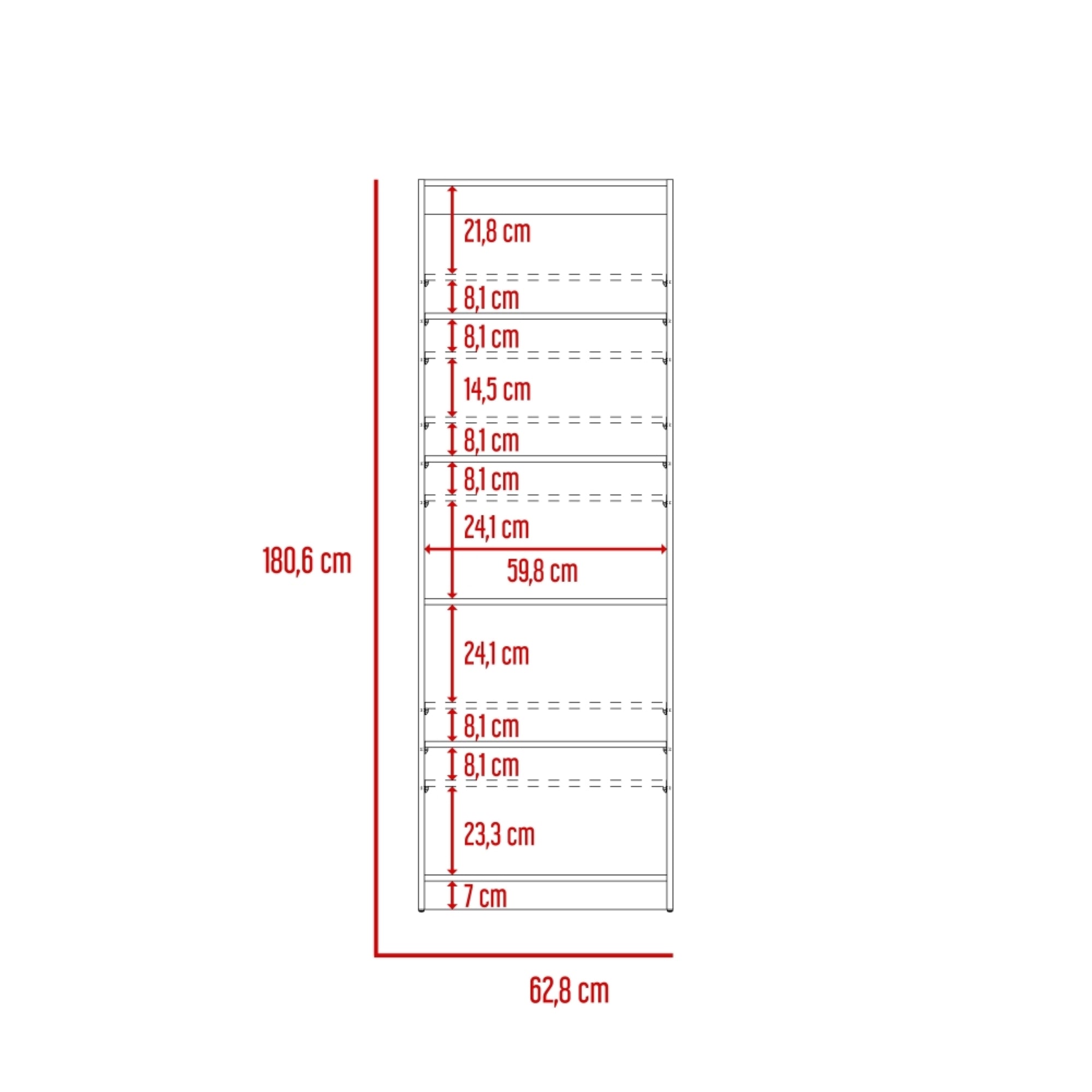 ESTANTE HOME-E M3 5 NIVELES MACADAMIA - 2