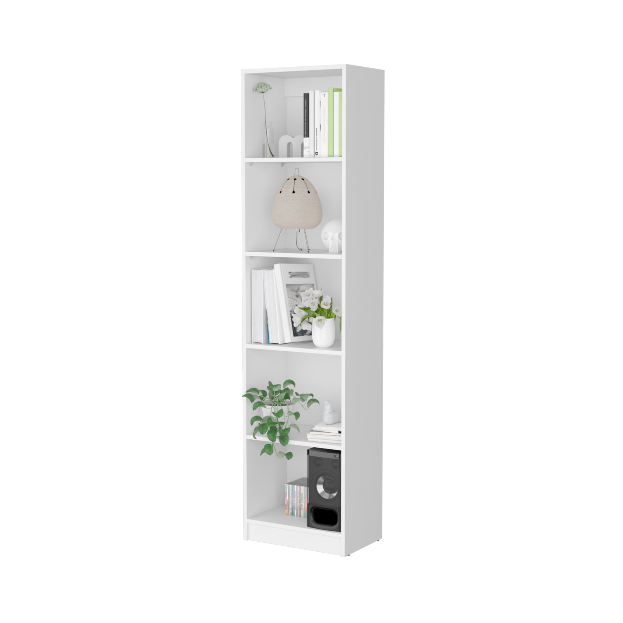 ESTANTE BIBLIOTECA HOME-E 5 NIVELES BLANCO - 4