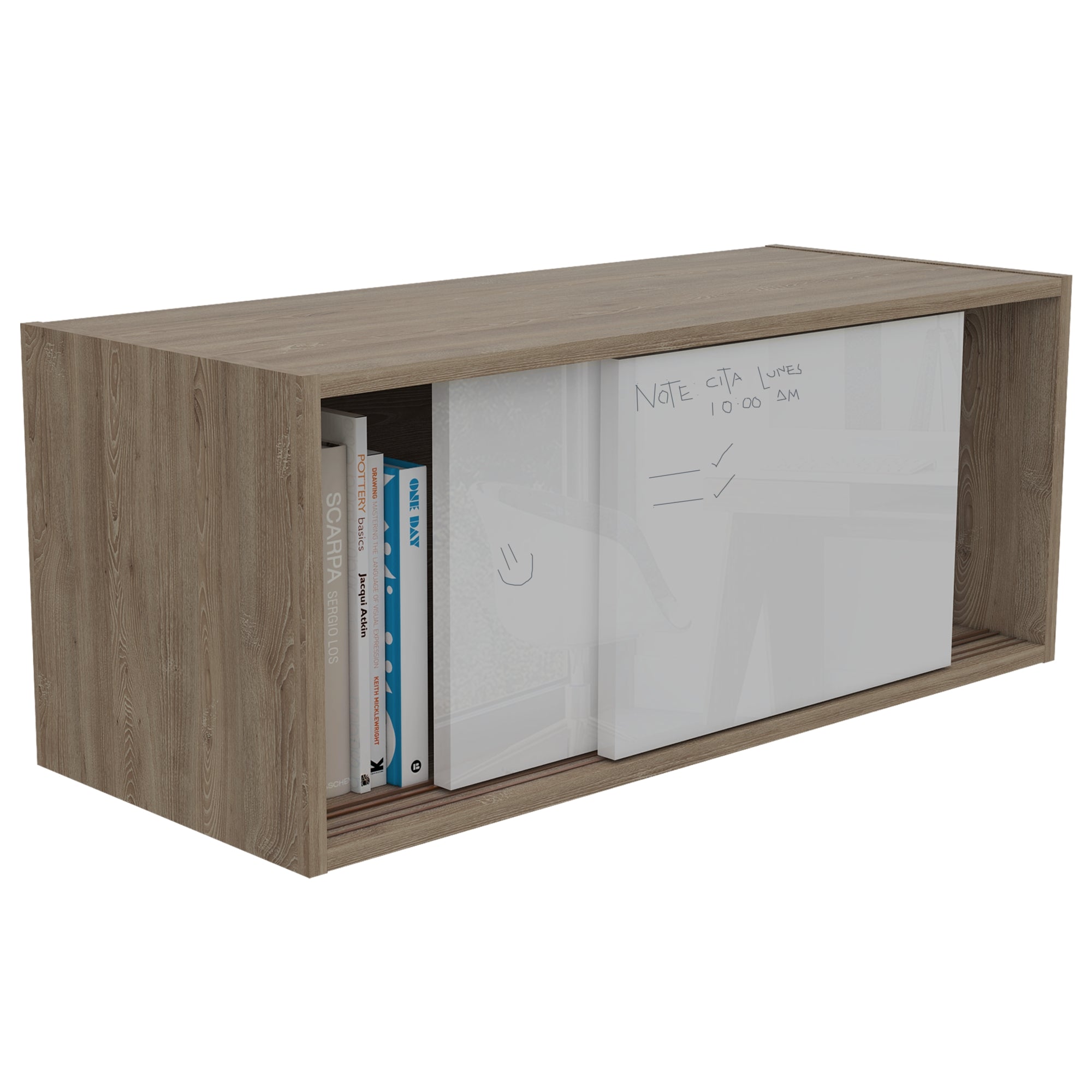 GABINETE NOTE BLANCO Y MIEL 33,81,33 CM - 2