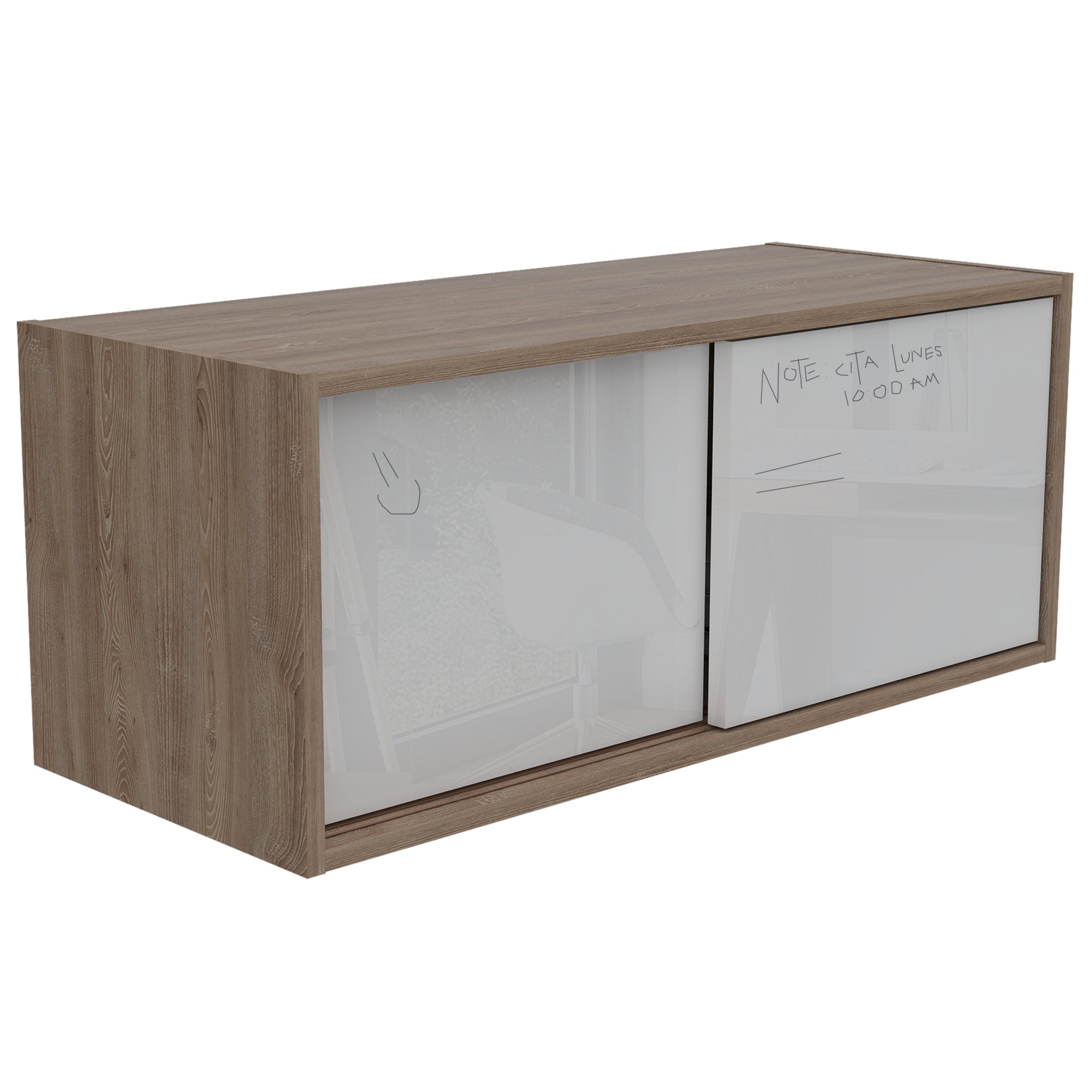 GABINETE NOTE BLANCO Y MIEL 33,81,33 CM - 3