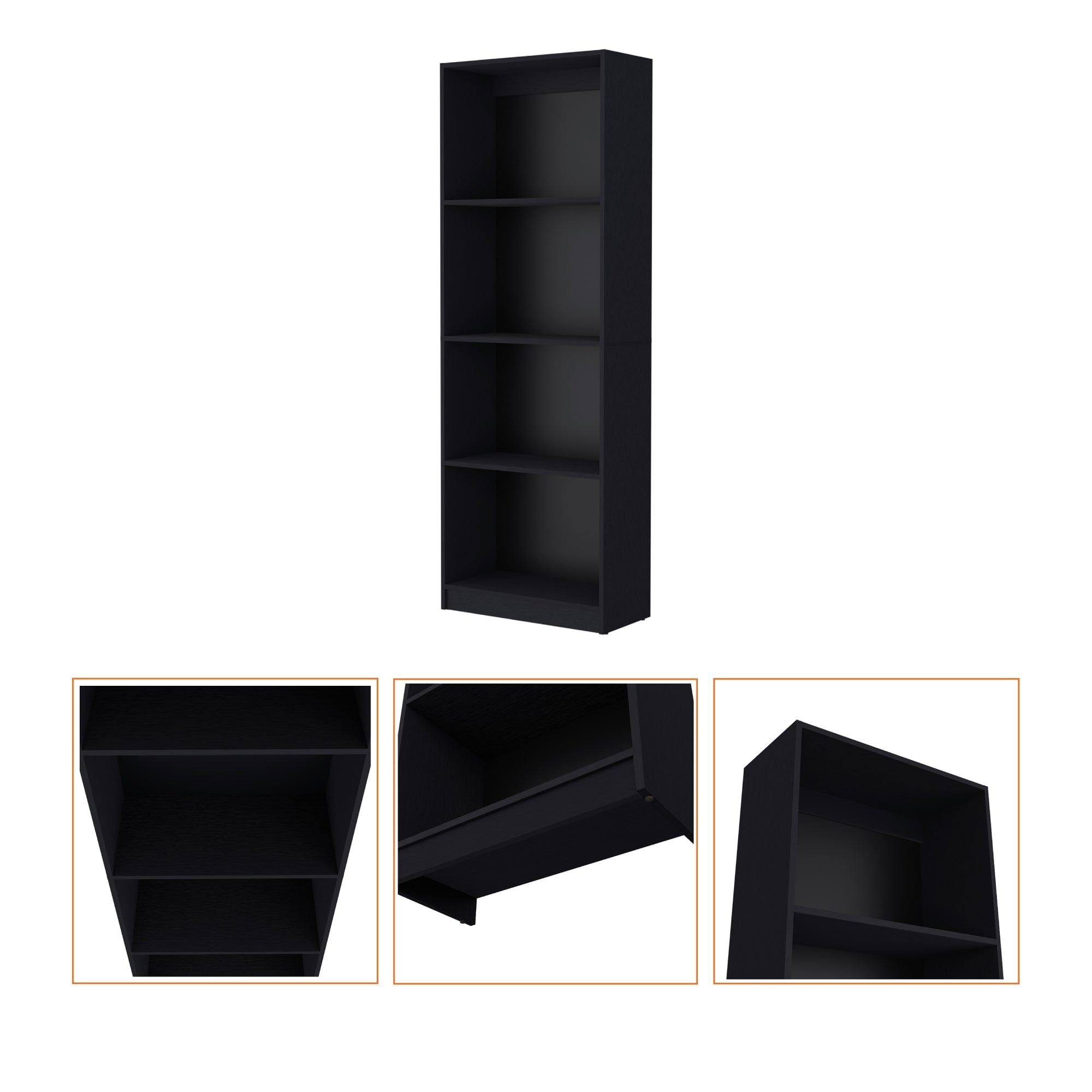 ESTANTE HOME-E M1 4 NIVELES WENGUE - 1