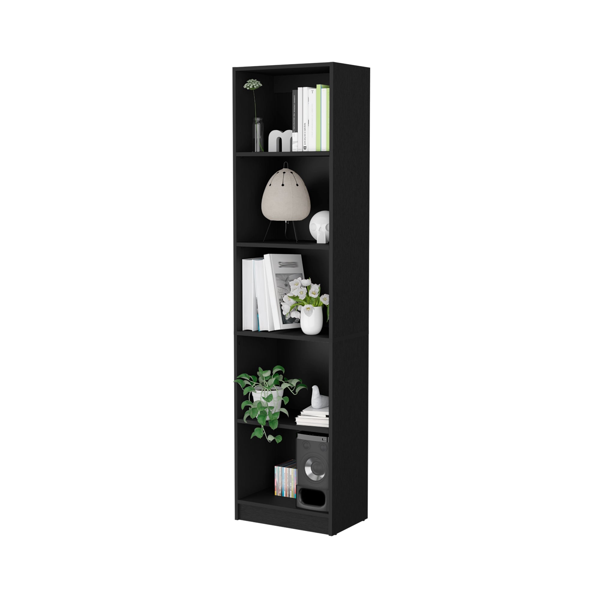 ESTANTE BIBLIOTECA HOME-E 5 NIVELES WENGUE - 4