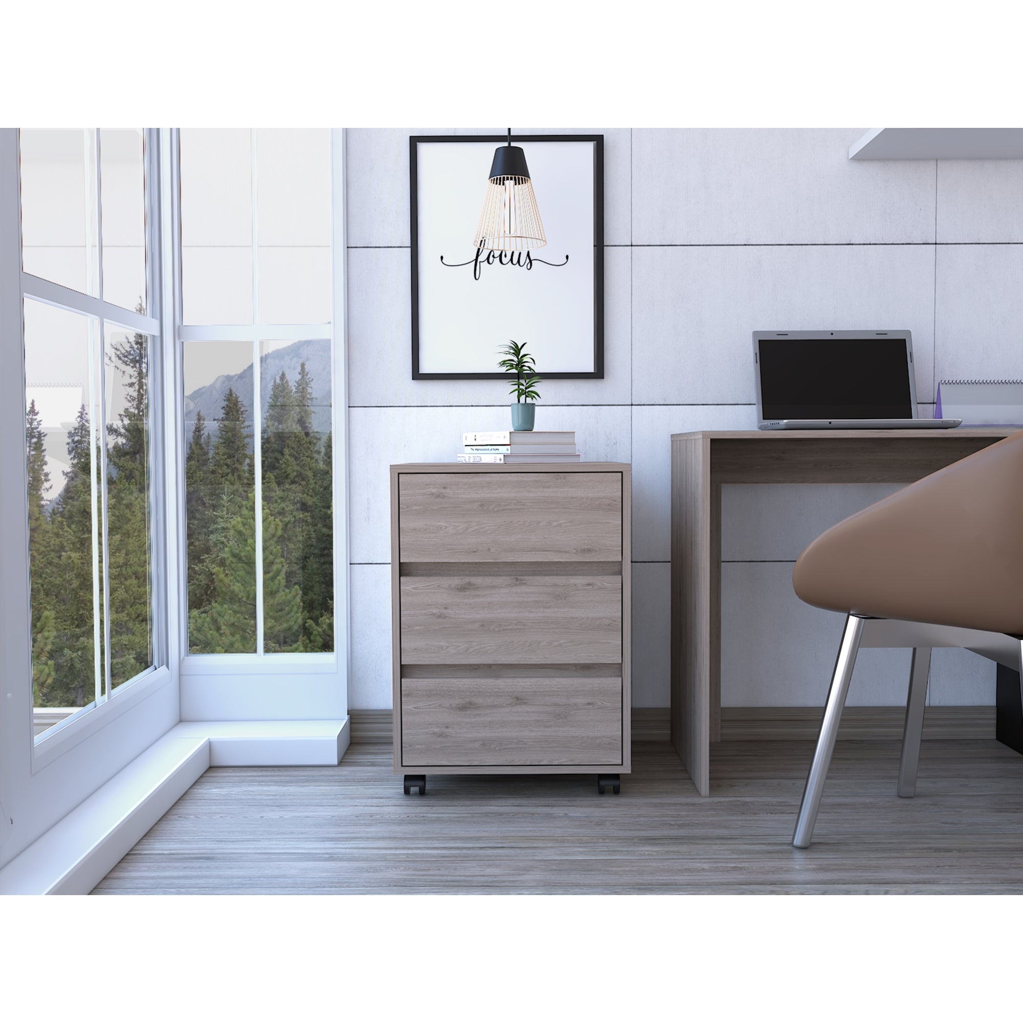 CAJONERA DE OFFICE 3 CAJONES DUNA 66X46,4X45,3 CM - 2