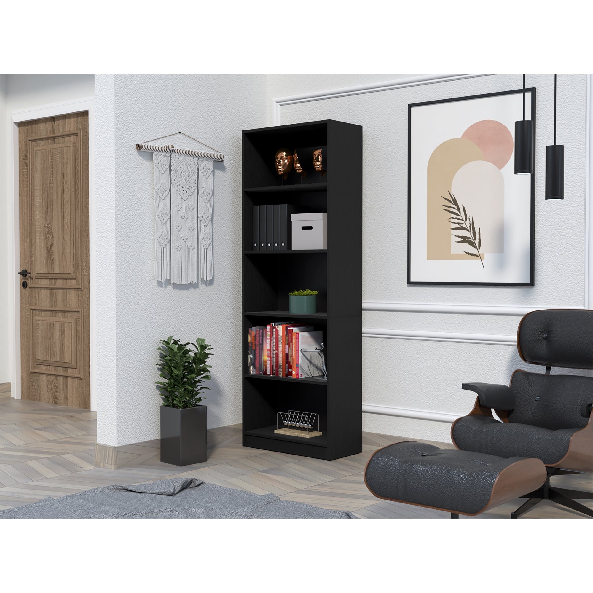 ESTANTE HOME-E M3 5 NIVELES WENGUE - 2