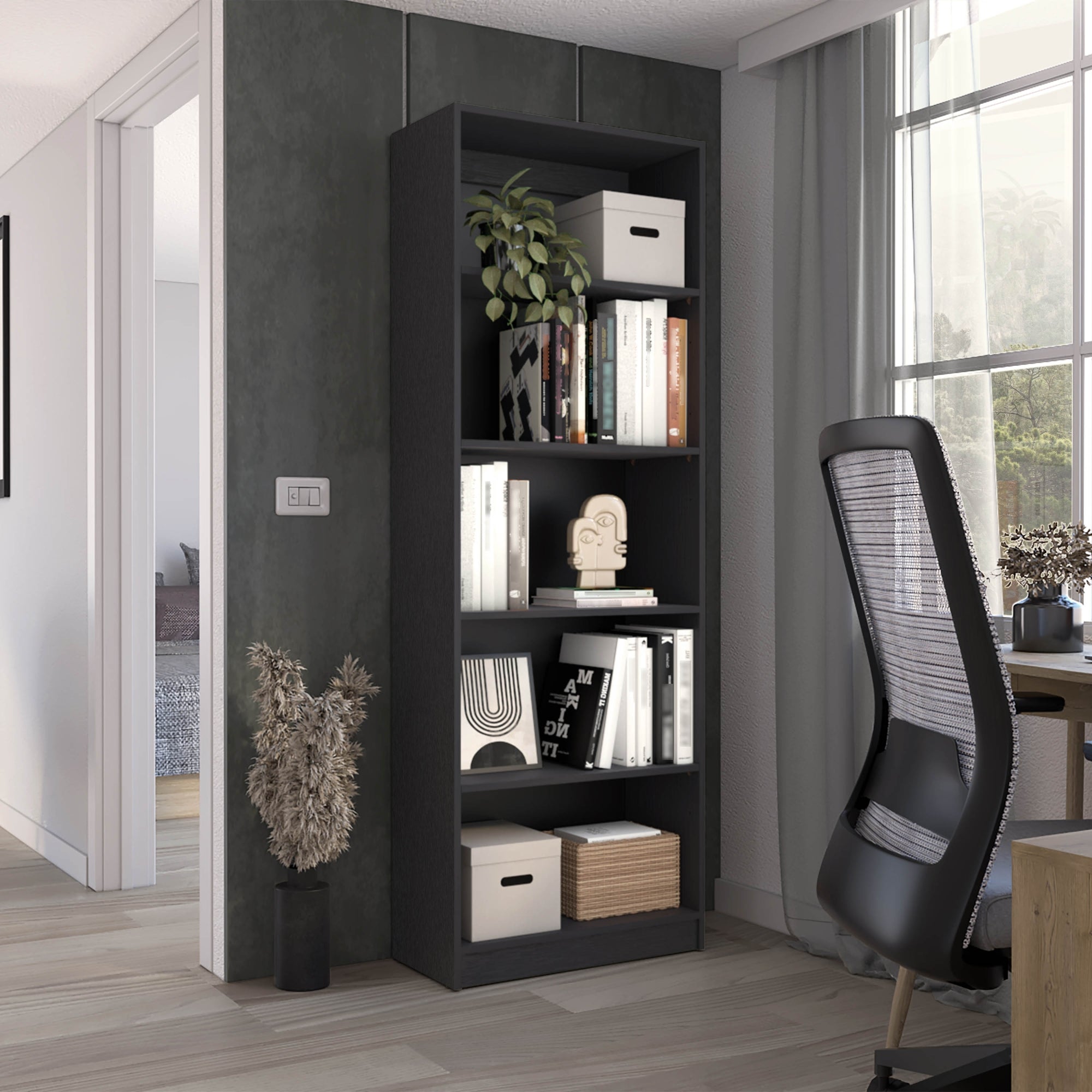 ESTANTE HOME-E M3 5 NIVELES WENGUE - 5