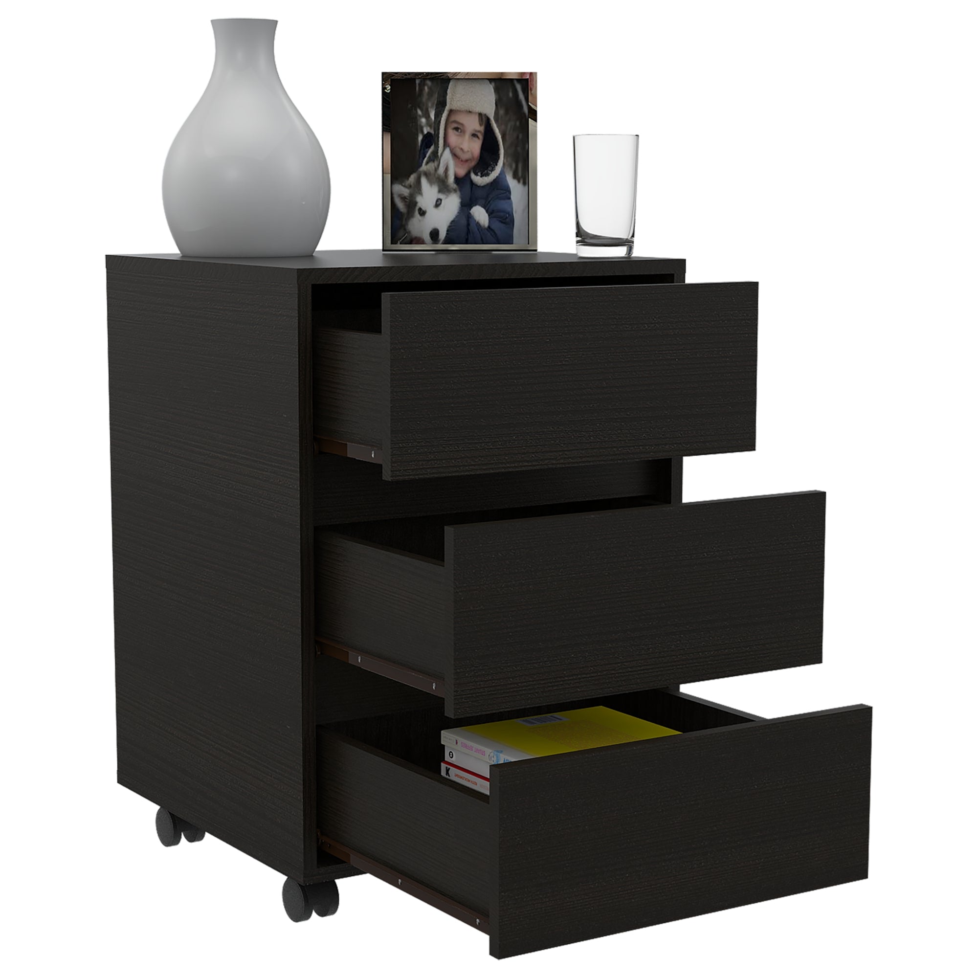 CAJONERA OFFICE 3 CAJONES WENGUE - 1