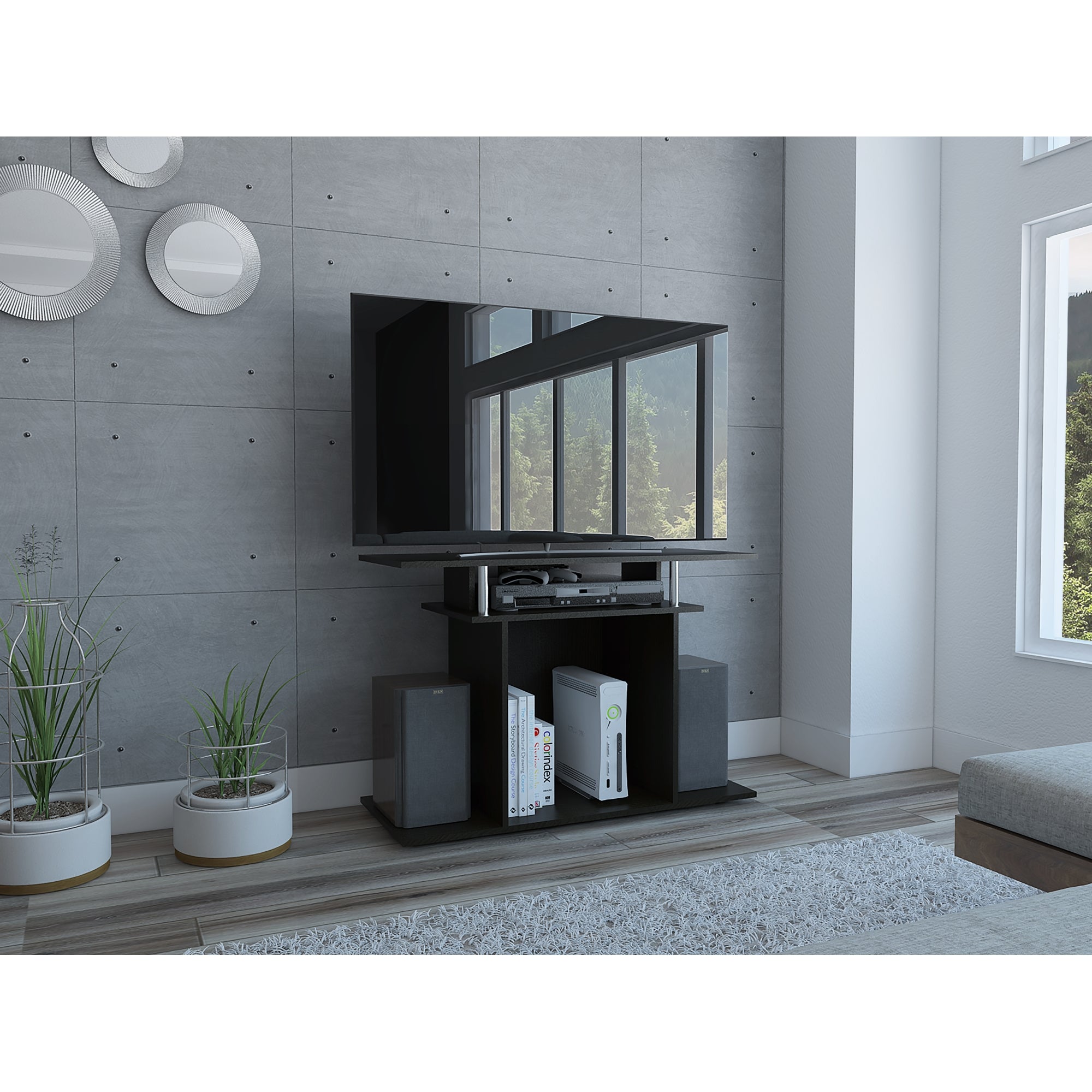 RACK TV 43' INVY WENGUE 68,4X99,5X40,3 CM - 5