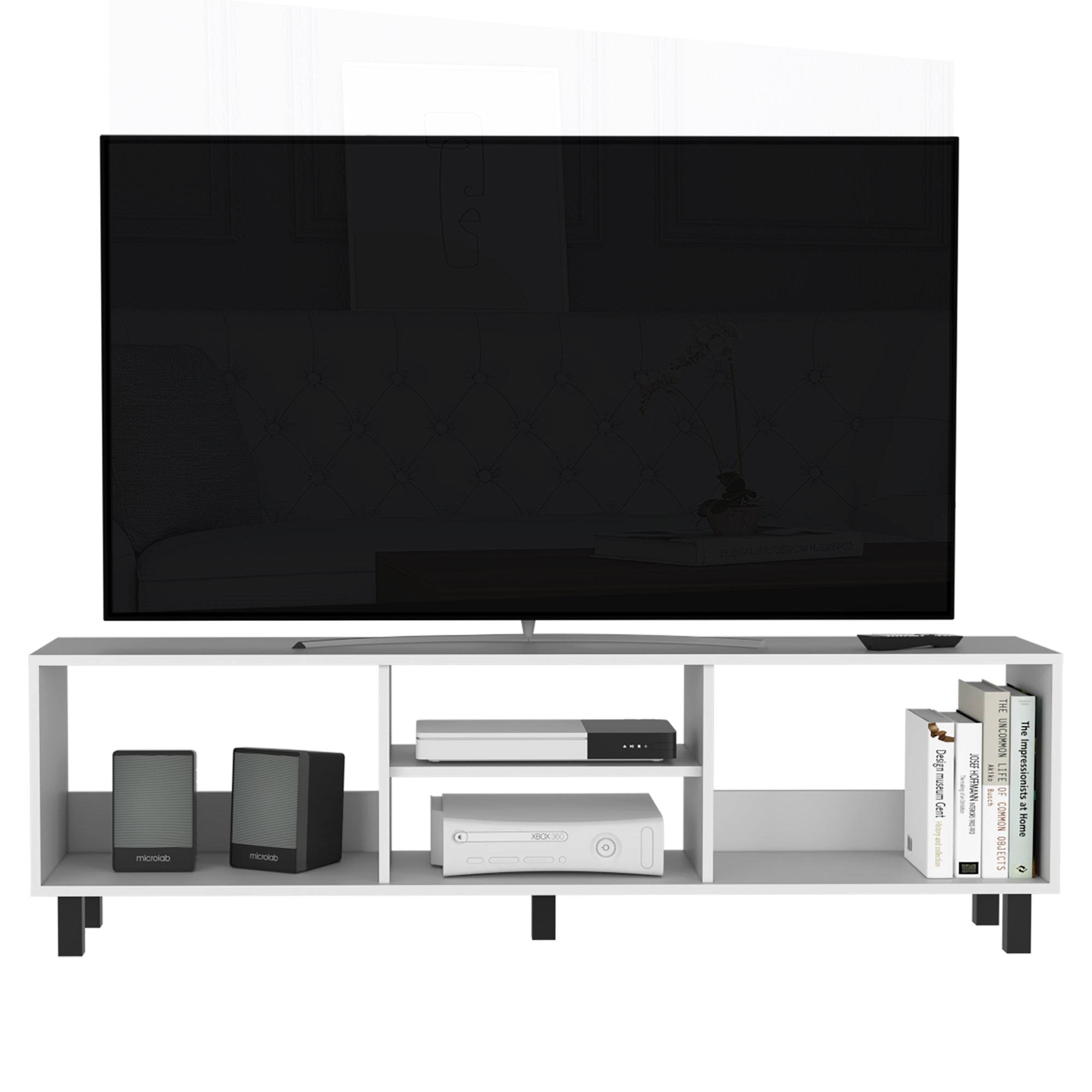 RACK TV 70' 160X47,5X35 CM TUNEZ BLANCO - 1