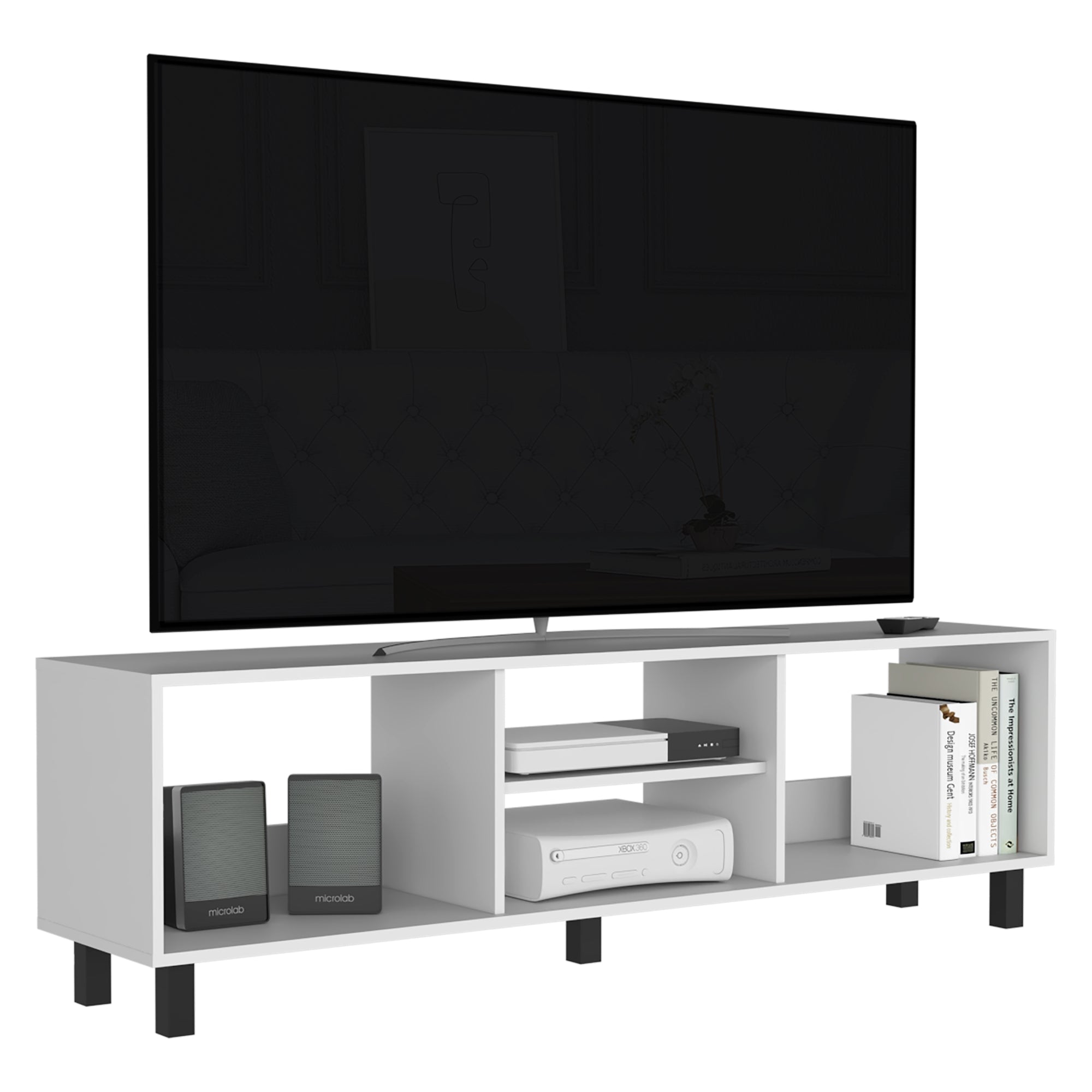 RACK TV 70' 160X47,5X35 CM TUNEZ BLANCO - 2
