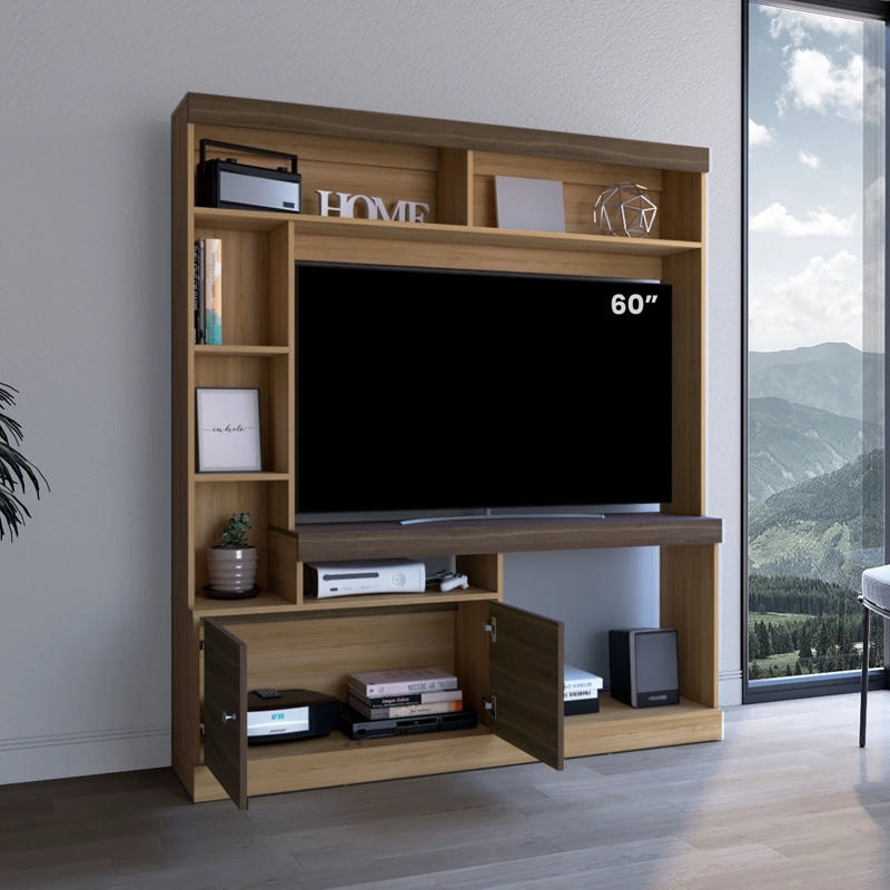 ESTANTE TV 52' DANTE FRESNO Y MILAN 170,6x150x30,3 cm - 6