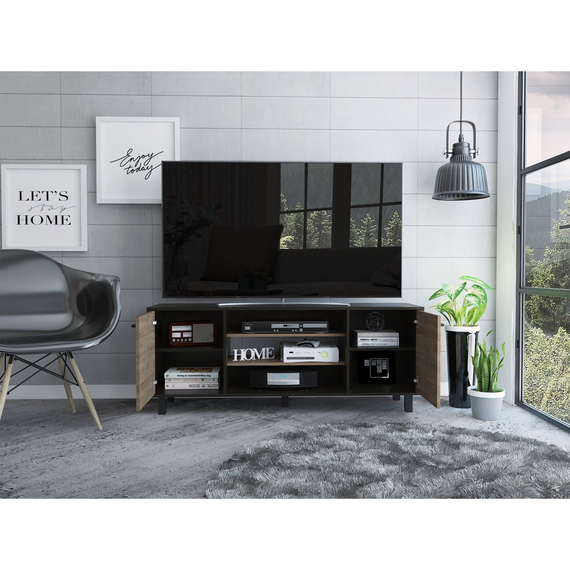 RACK TV 65' KAIA WENGUE Y MIEL 61X155,5X38,8 CM - 2