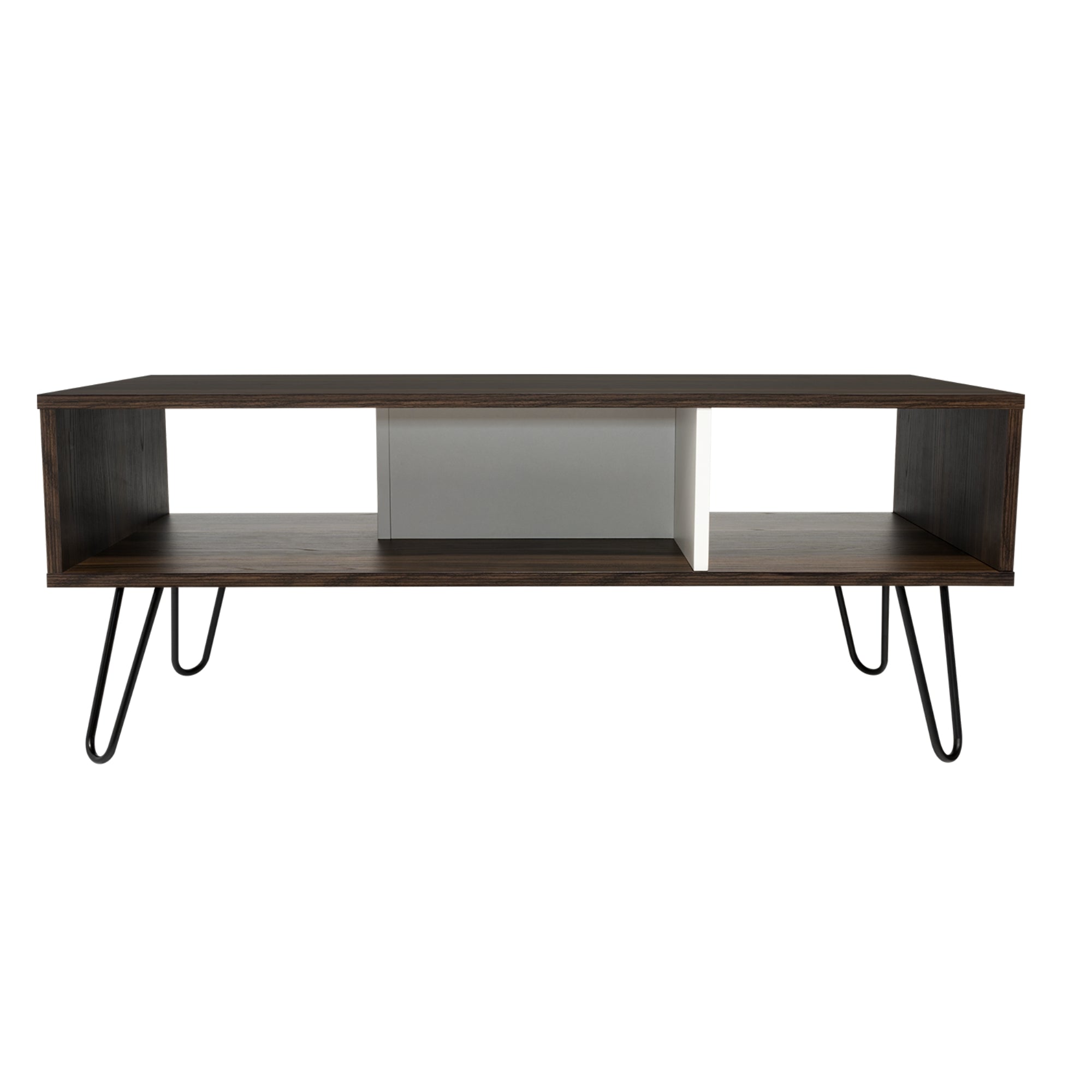 MESA DE CENTRO VASSEL 40X101,1X45 CM CAFE Y BLANCO - 4