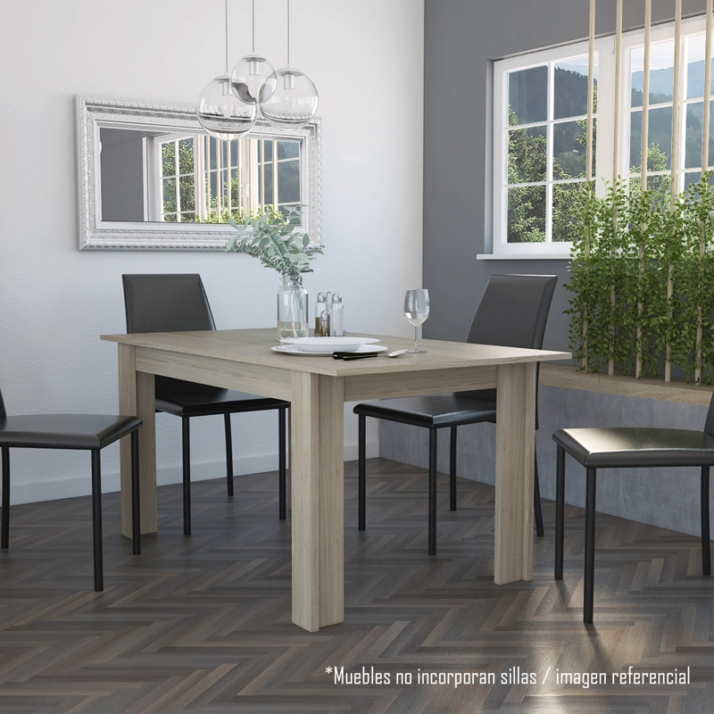 MESA DE COMEDOR PORTOFINO 4 PUESTOS ROVERE 75X160X88 CM - 7