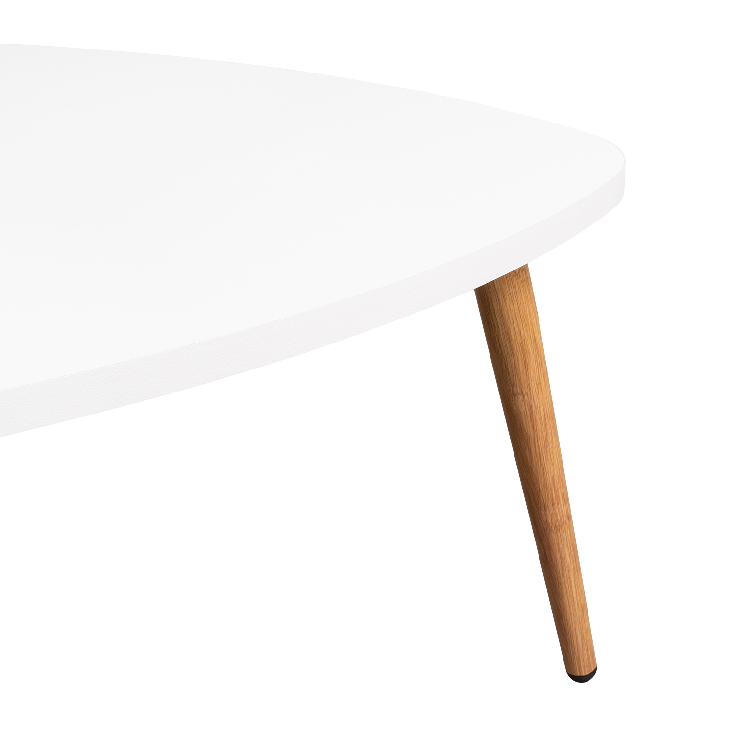 MESA DE CENTRO NARVIK BORDES OVALADOS BLANCO - 7