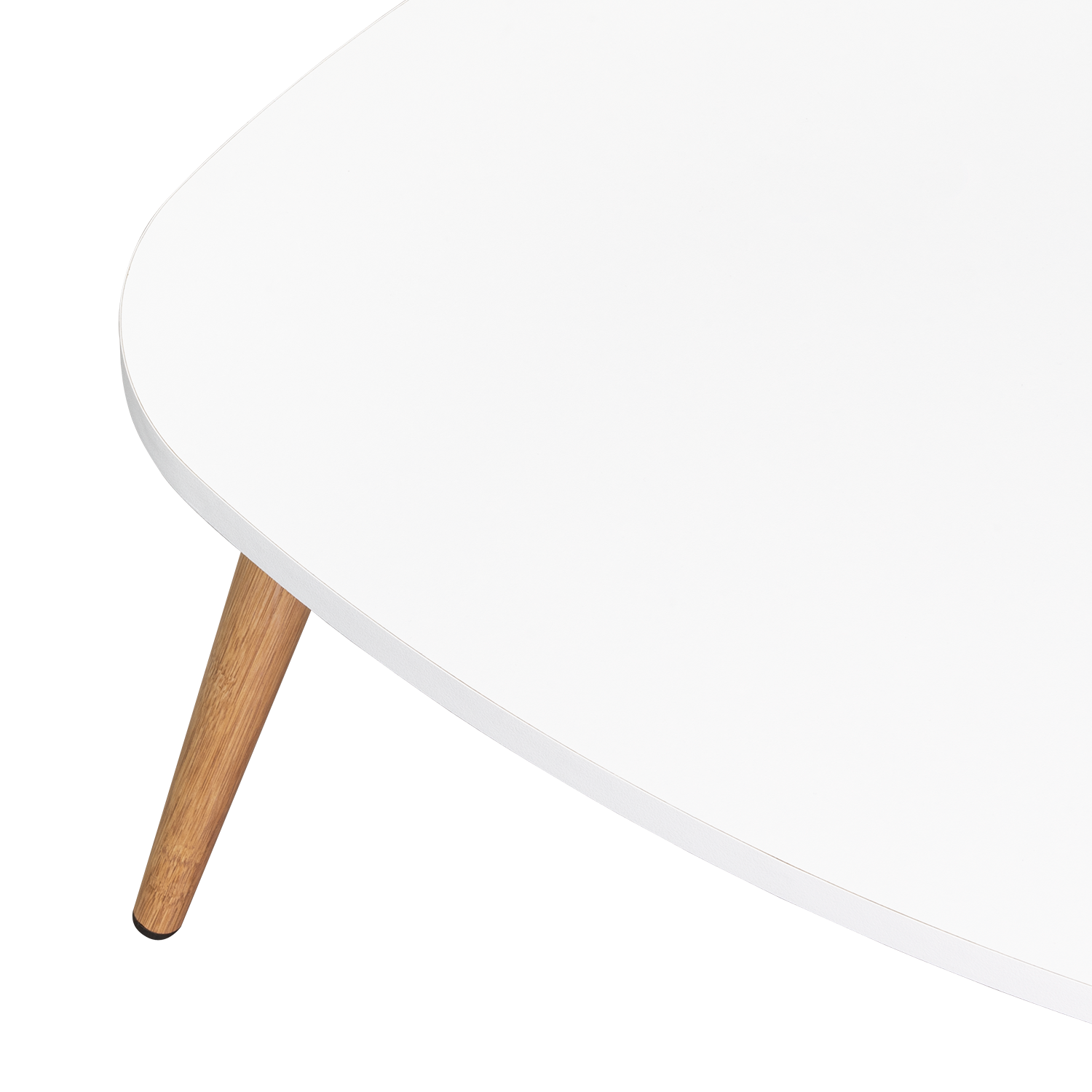 MESA DE CENTRO NARVIK BORDES OVALADOS BLANCO - 9