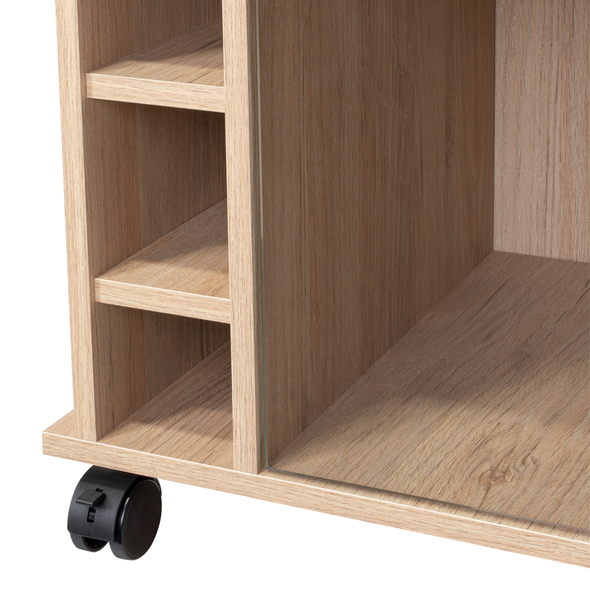 MUEBLE BAR DUKAT ROVERE 6 BOTELLEROS 89X41X55 CM CON RUEDAS - 7