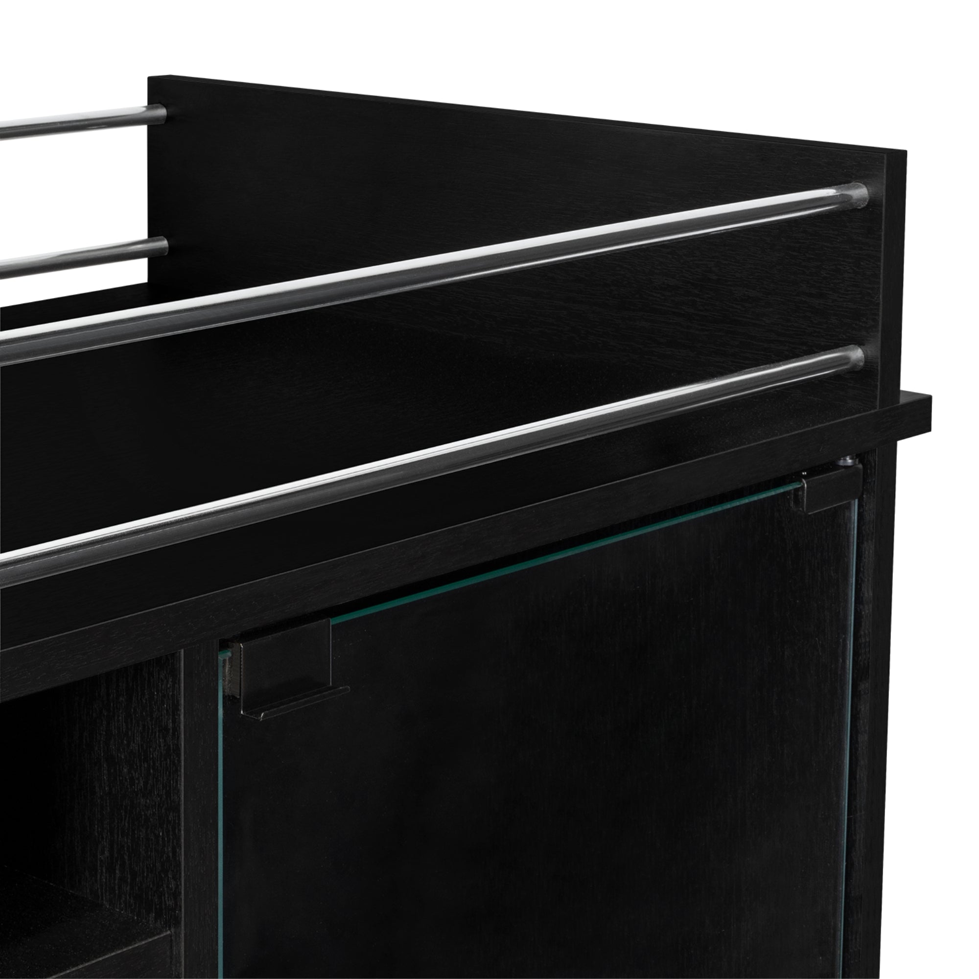BAR BAJO DUKAT WENGUE 6 BOTELLEROS 89X41X55 CM CON RUEDAS - 6