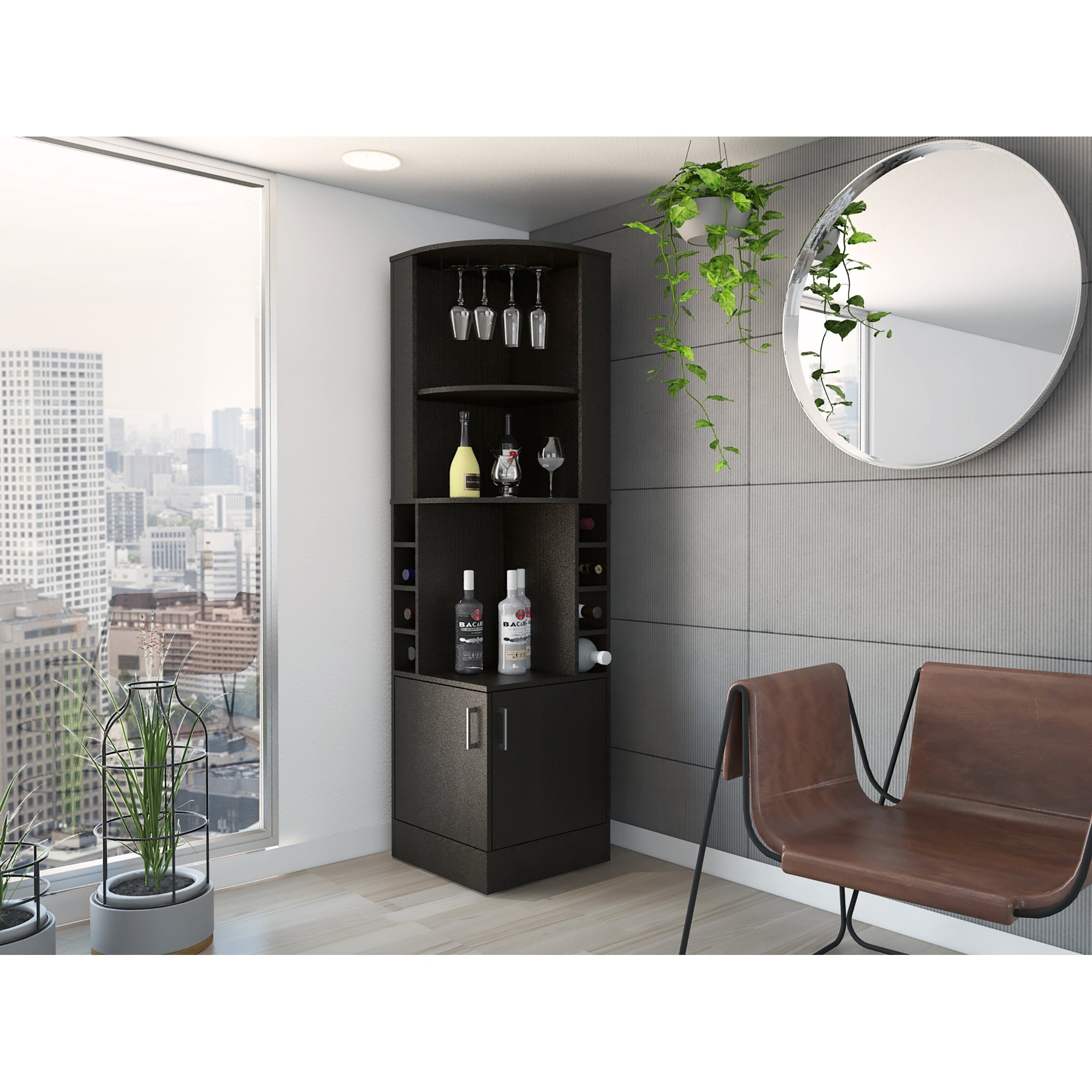 BAR ESQUINERO KAVA BEIJING WENGUE 180,6X46,9X46,9 CM - 8