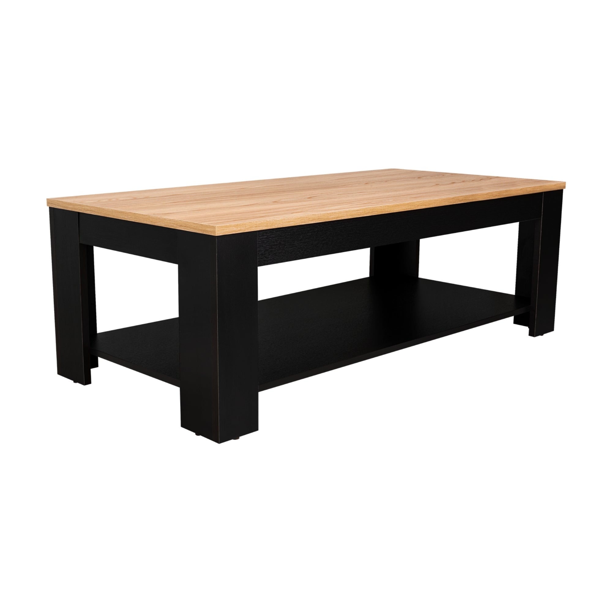 MESA DE CENTRO CECIL 120X60X41,5 CM FRESNO Y WENGUE - 4