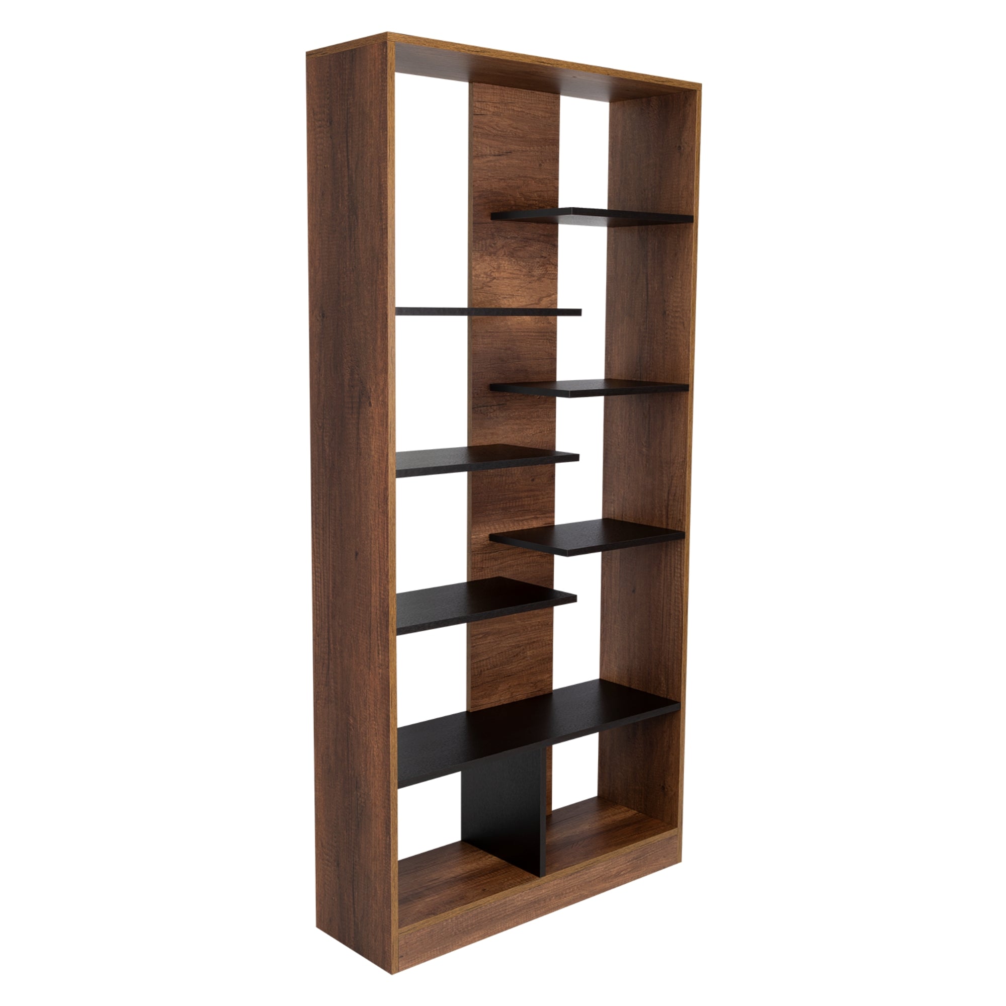 BIBLIOTECA CLASSIC COLOR CARAMELO Y WENGUE 170X80X26 CM - 5