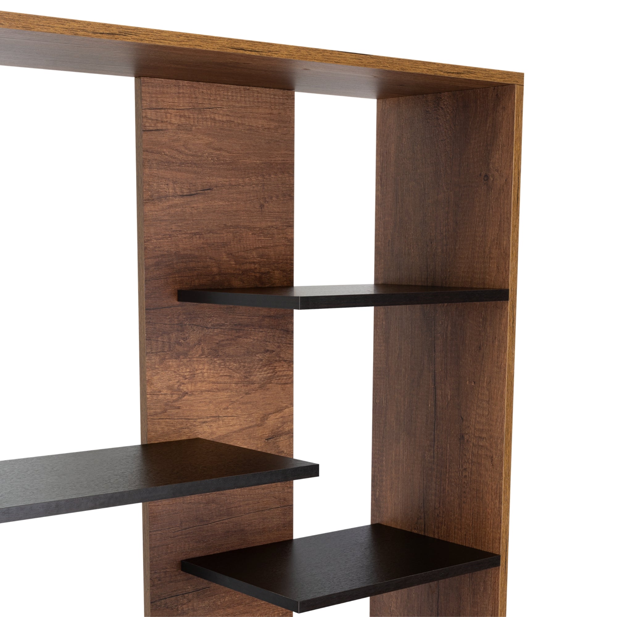 BIBLIOTECA CLASSIC COLOR CARAMELO Y WENGUE 170X80X26 CM - 9