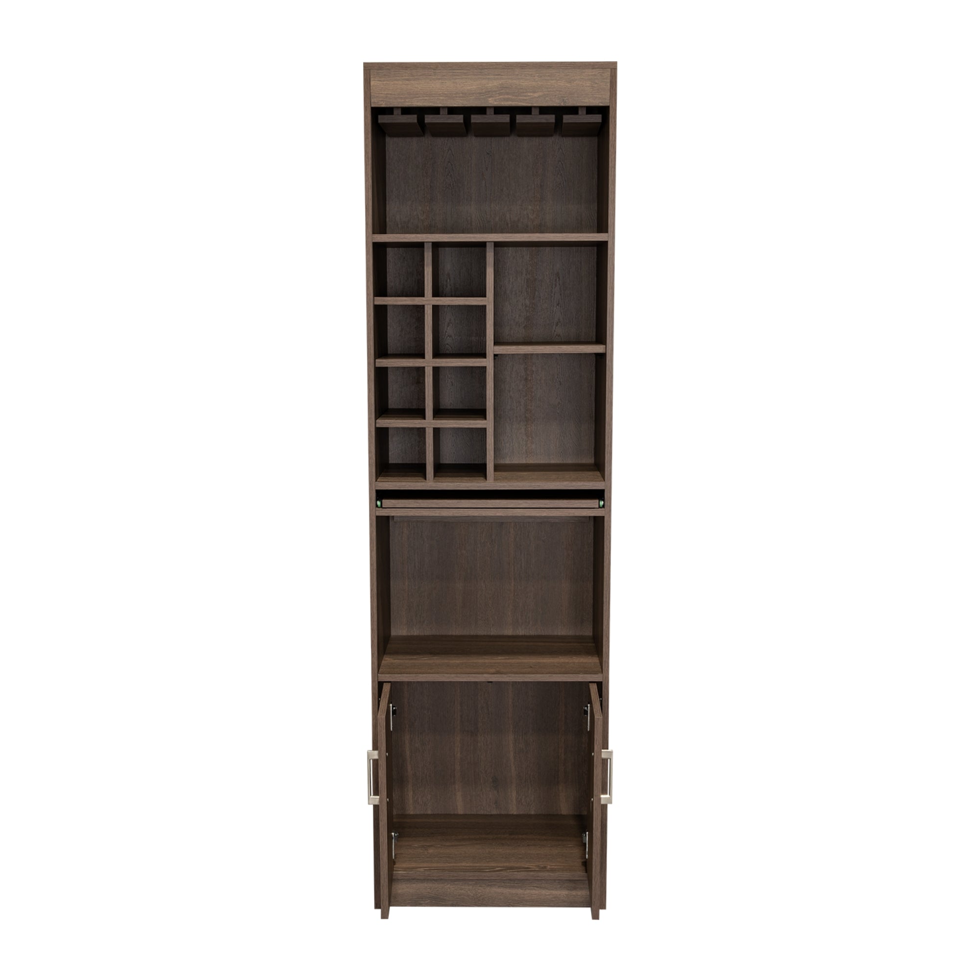 BAR ALTO SYRAH 180X51X32 CM COÑAC CON PORTACOPAS - 7