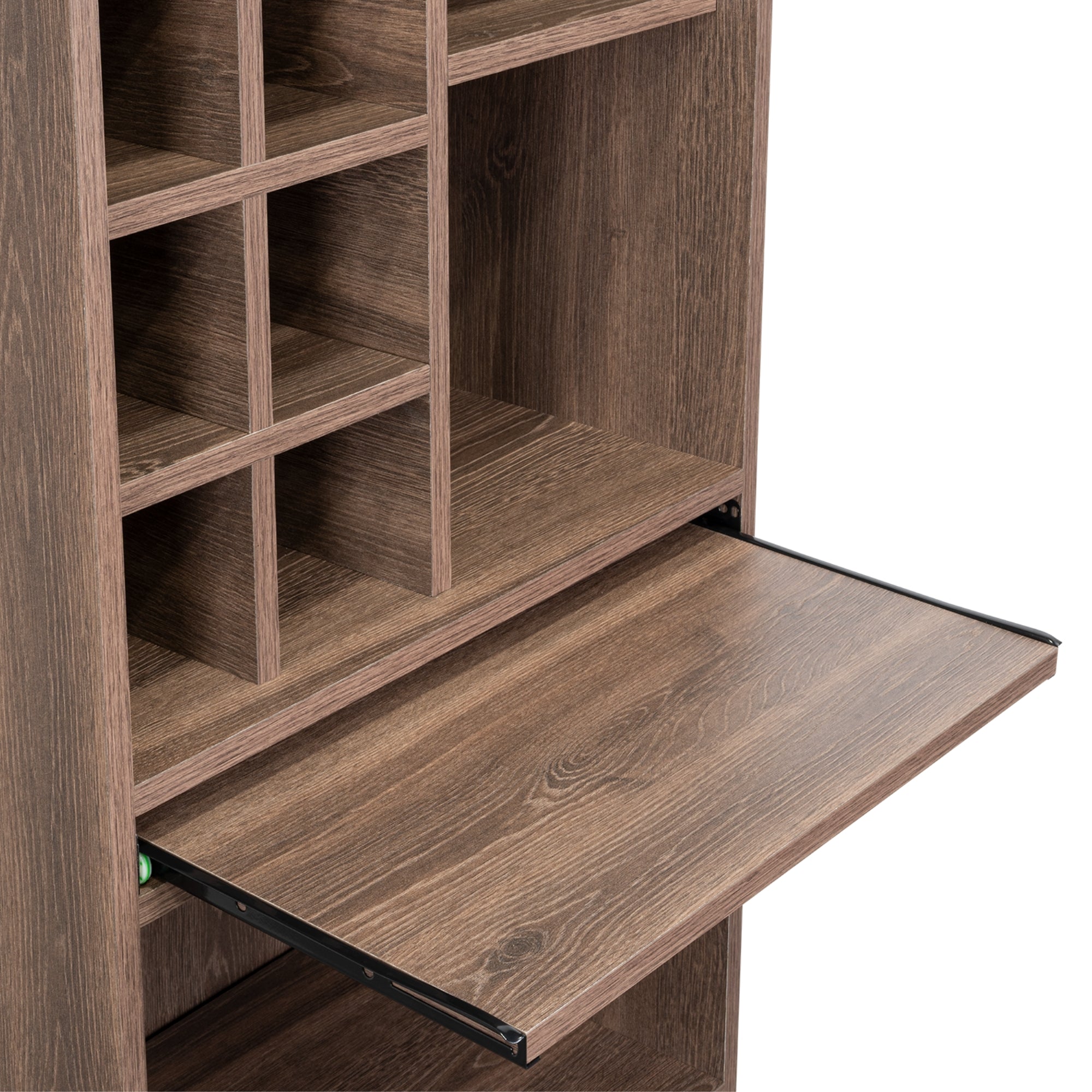 BAR ALTO SYRAH 180X51X32 CM COÑAC CON PORTACOPAS - 9