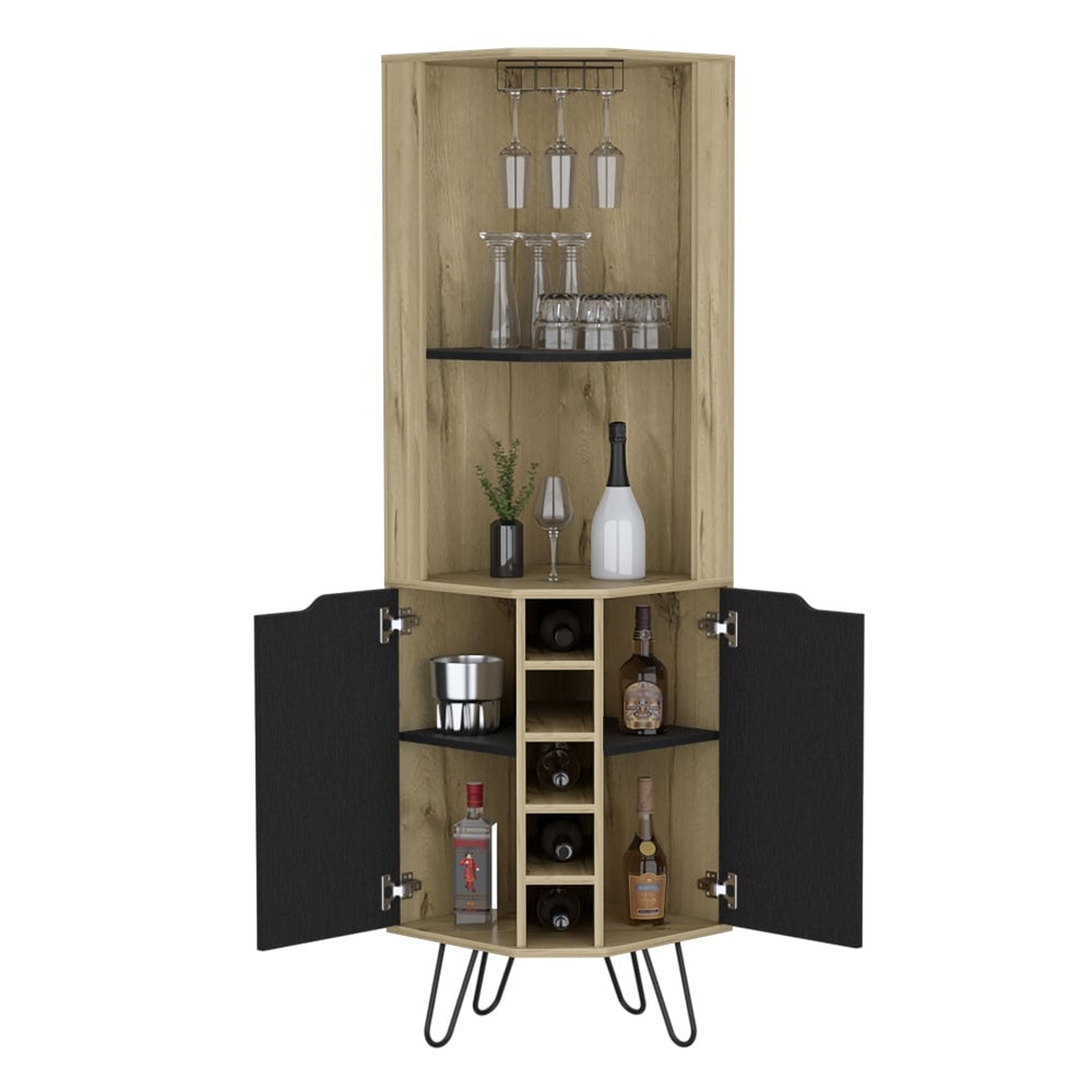 BAR ESQUINERO AUDRA 180X45X45 CM DUNA Y WENGUE - 1