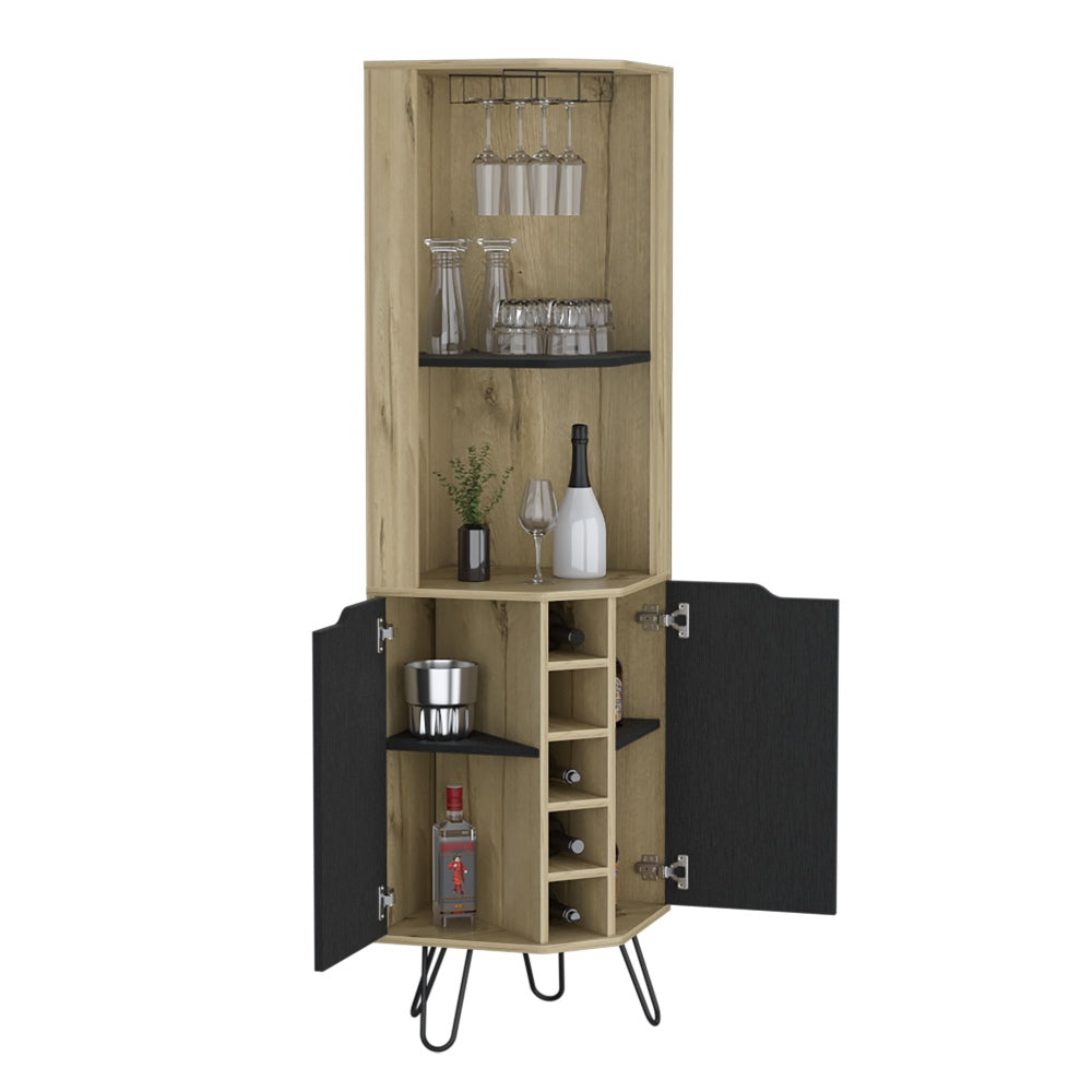 BAR ESQUINERO AUDRA 180X45X45 CM DUNA Y WENGUE - 2