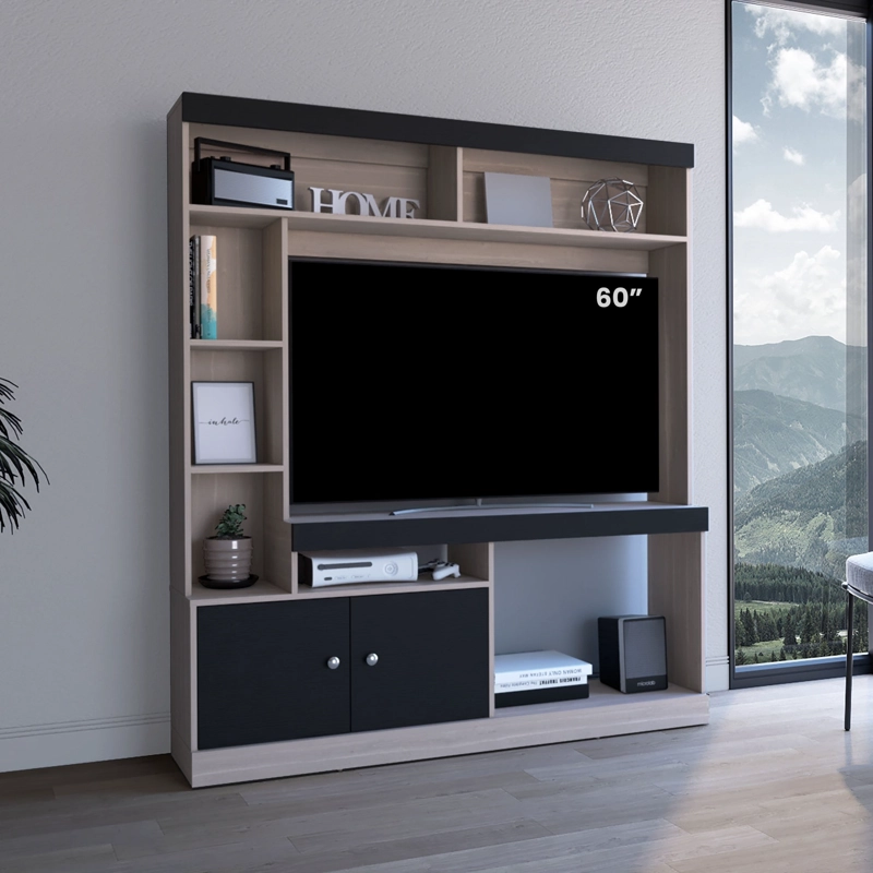 ESTANTE TV 52' DANTE BARDOLINO Y WENGUE 170,6X150X30,3 CM - 5