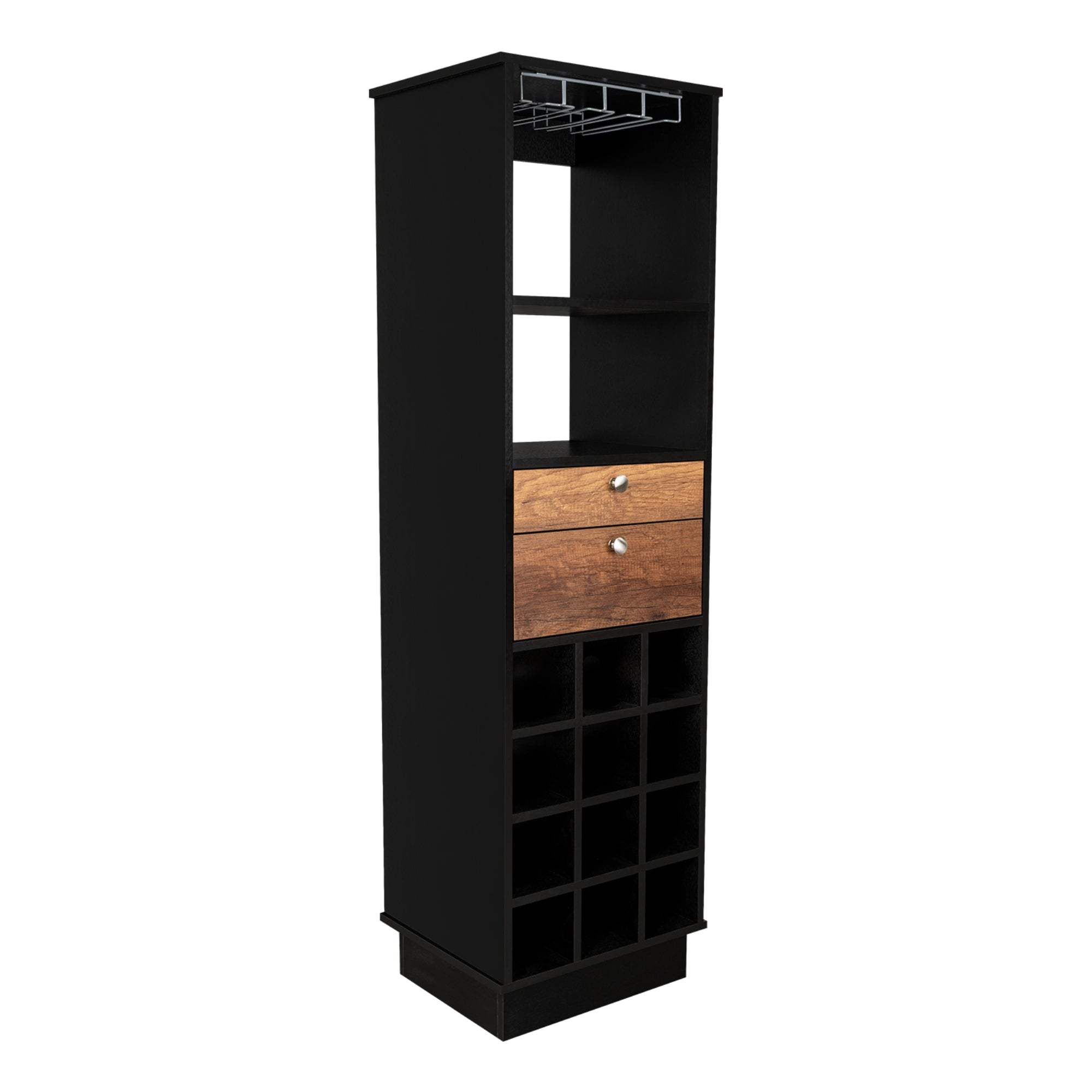 BAR ALTO CLASSIC COLOR CARAMELO Y WENGUE 160X46X40 CM - 6