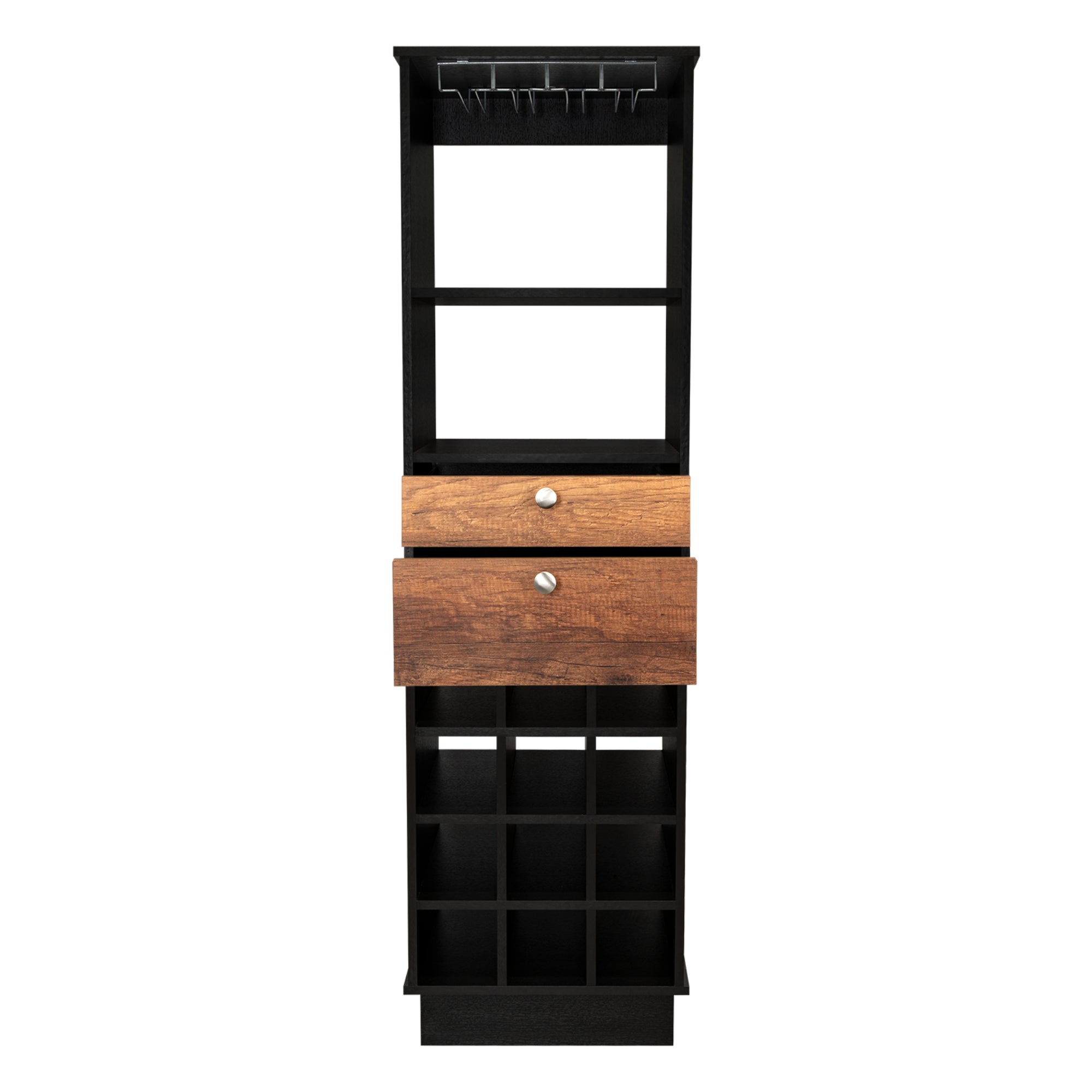 BAR ALTO CLASSIC COLOR CARAMELO Y WENGUE 160X46X40 CM - 7