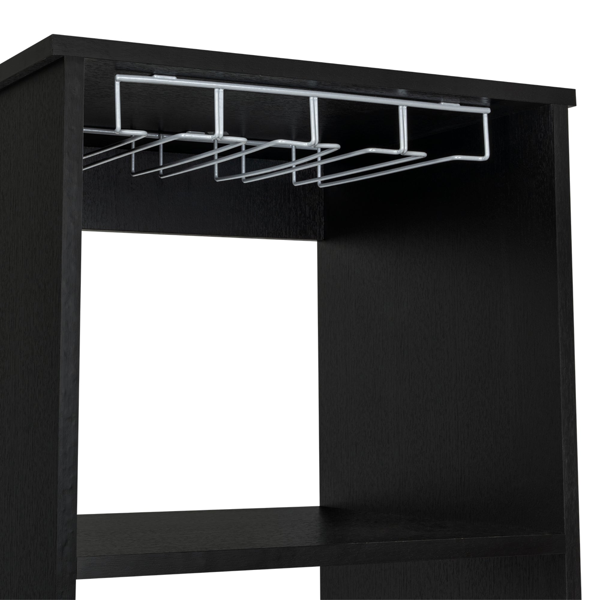 BAR ALTO CLASSIC COLOR CARAMELO Y WENGUE 160X46X40 CM - 8