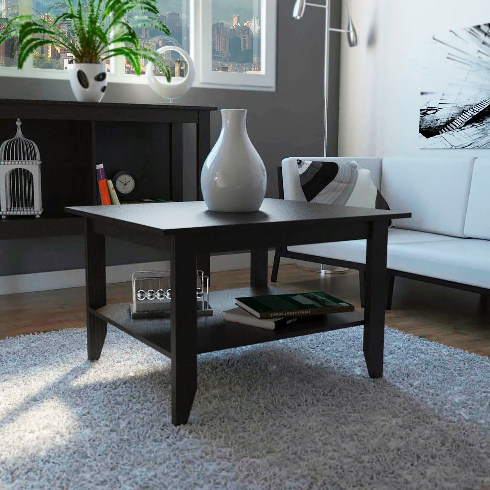 MESA DE CENTRO ESSENTIAL 45X80X70 CM WENGUE - 5