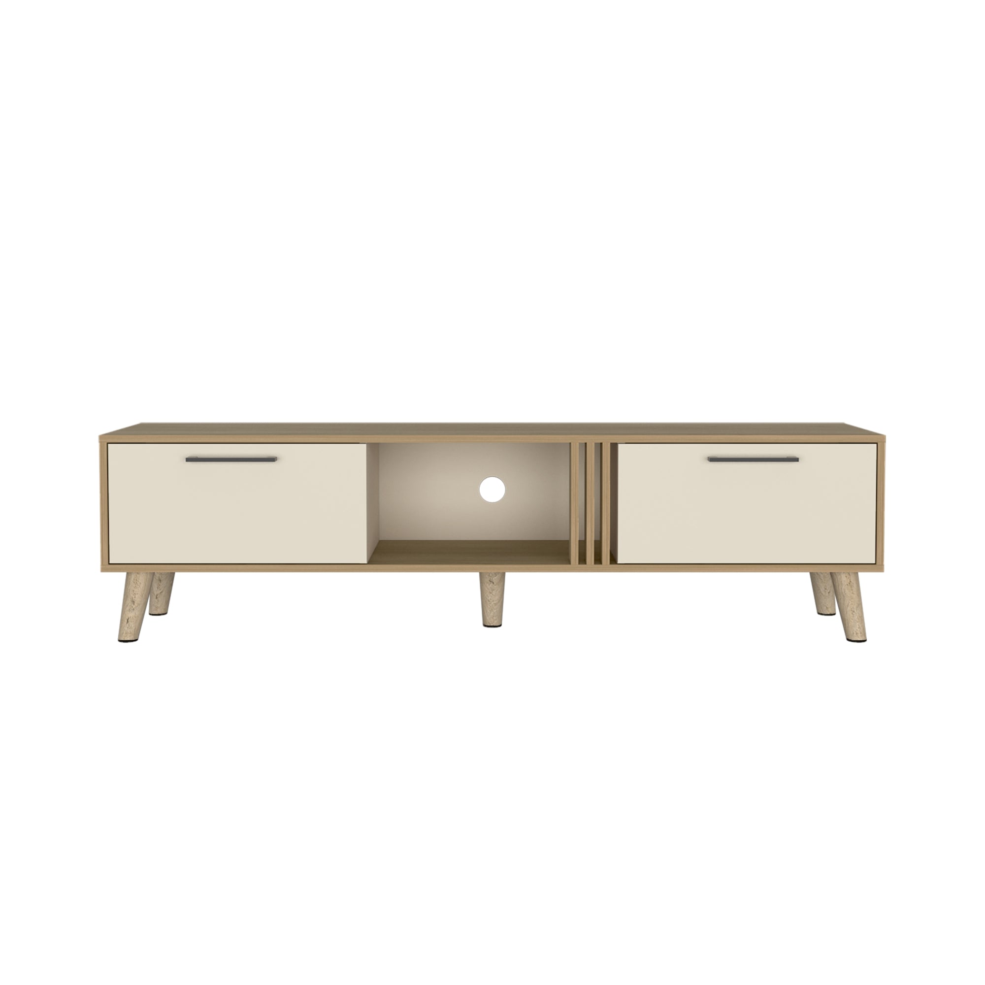 RACK TV 65' VANCE 2 PUERTAS 160X43X35 CM FRESNO Y CAPRI - 4