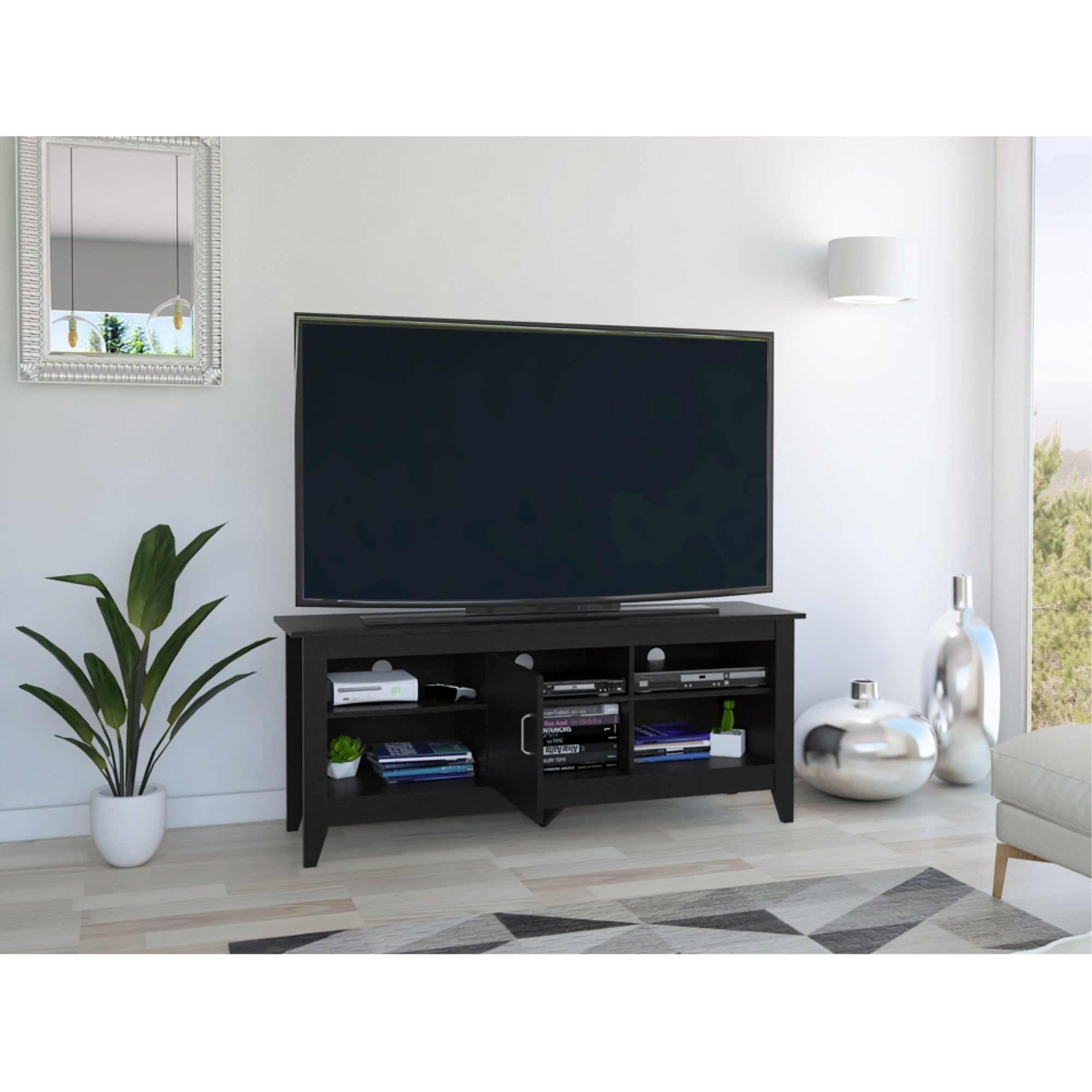 RACK TV 65' ESSENTIAL 1 PUERTA WENGUE 61,5X147,5X40,5 CM - 6