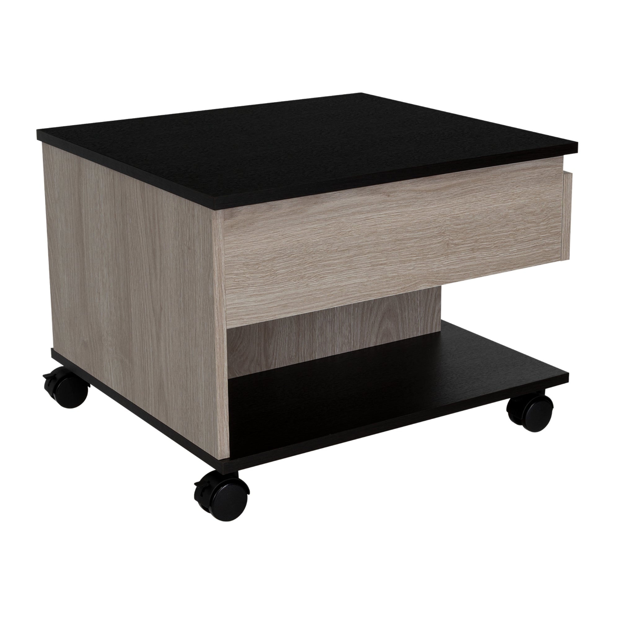 MESA FUNCIONAL 5G CENIZA Y WENGUE 43,3X80X54,5 CM - 6