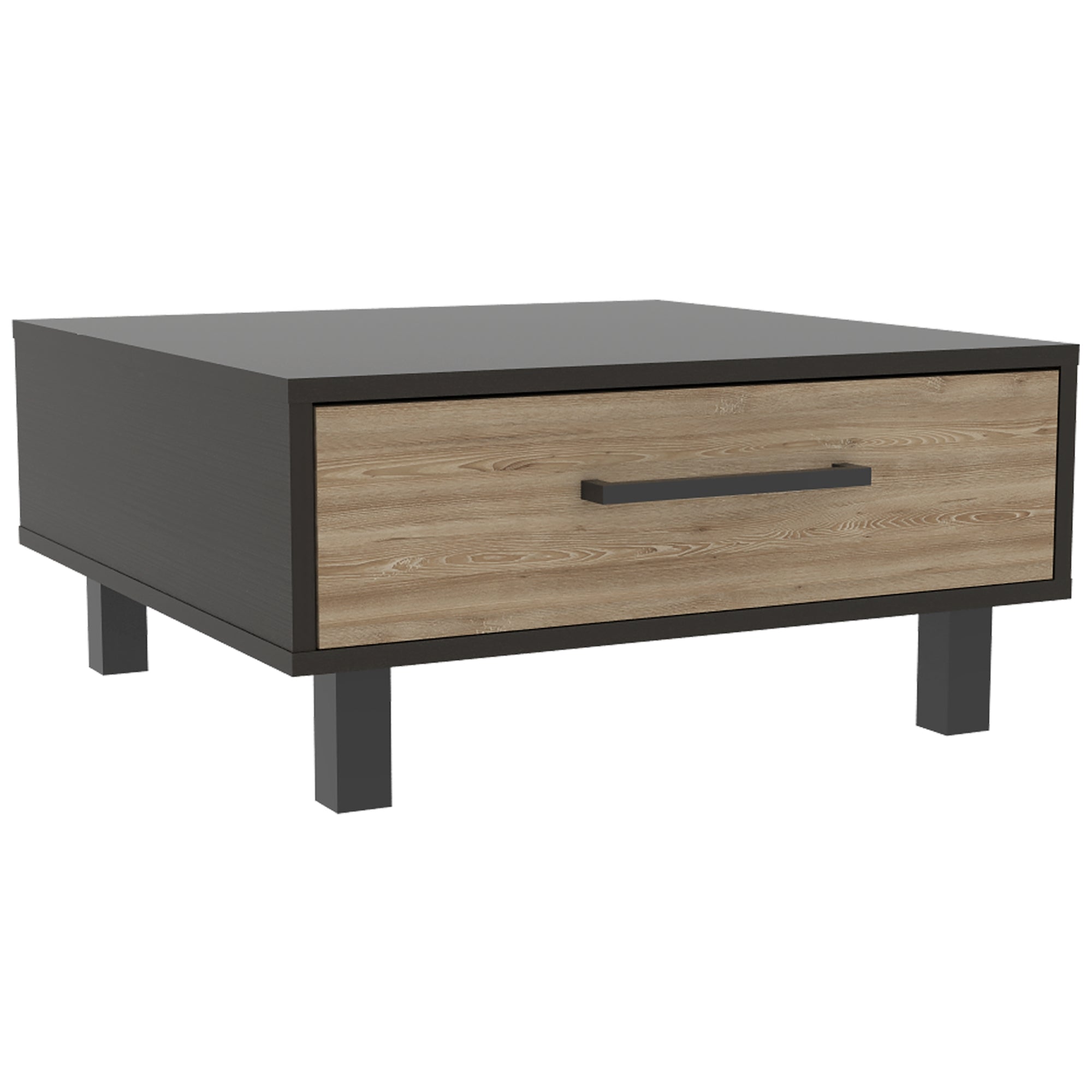 MESA DE CENTRO KAIA 28,3X60X60 CM WENGUE Y MIEL - 3