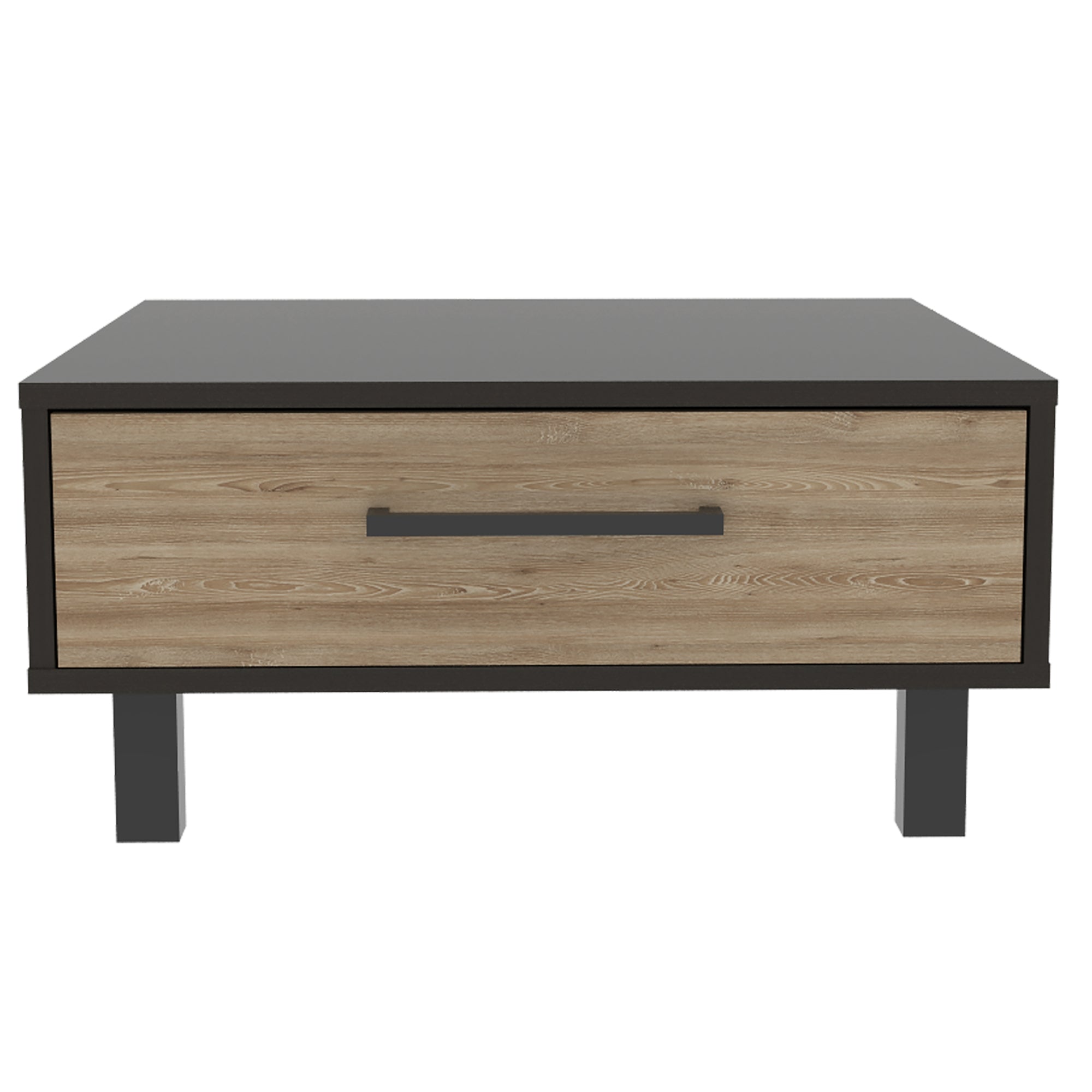 MESA DE CENTRO KAIA 28,3X60X60 CM WENGUE Y MIEL - 4