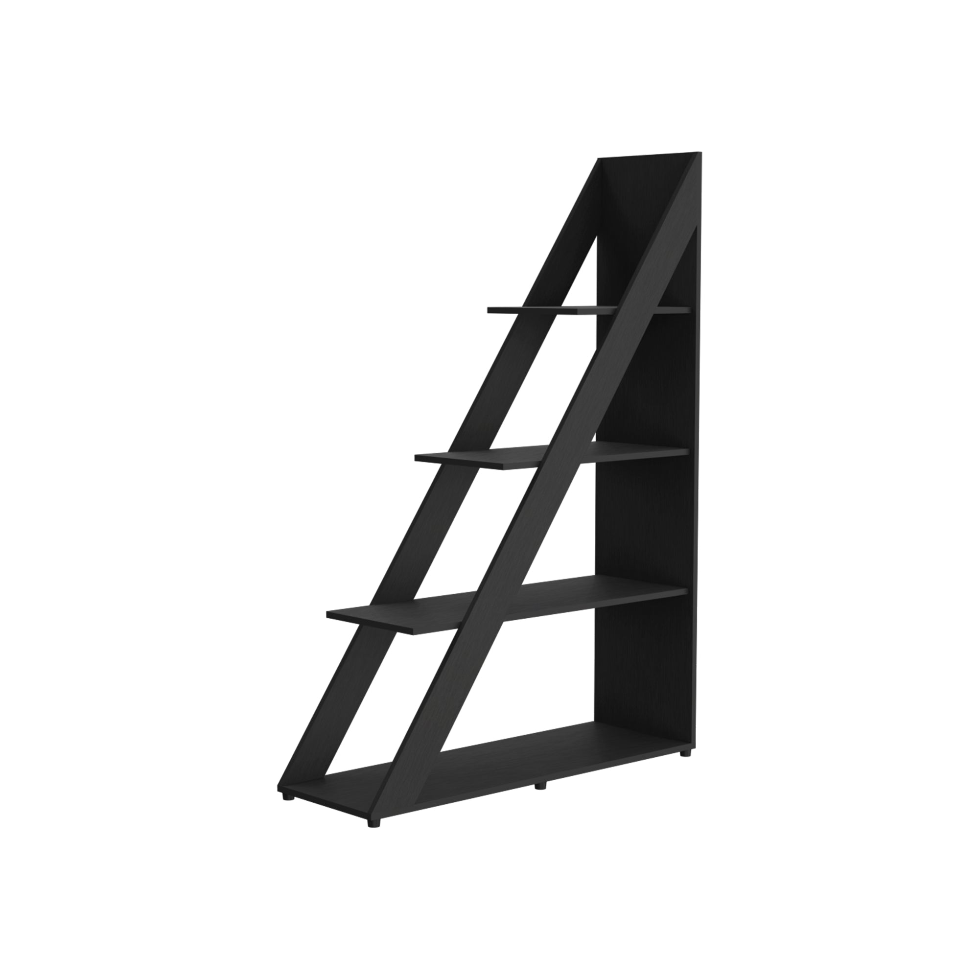 BIBLIOTECA DIAGONAL LORAIN 3 REPISAS WENGUE 150X105X34,9 CM - 3