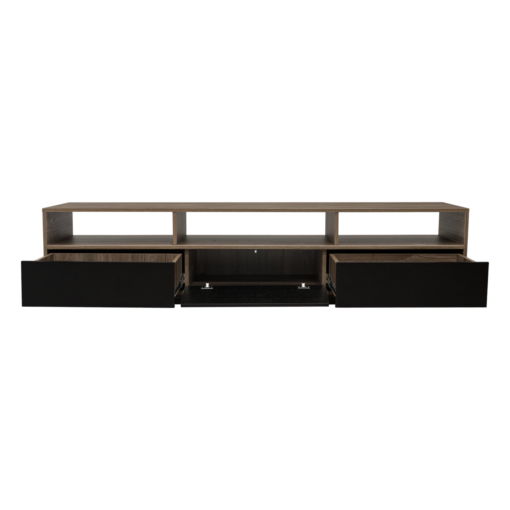 RACK TV 90' BELLAGIO SIENA Y WENGUE 50X210X50 CM - 5