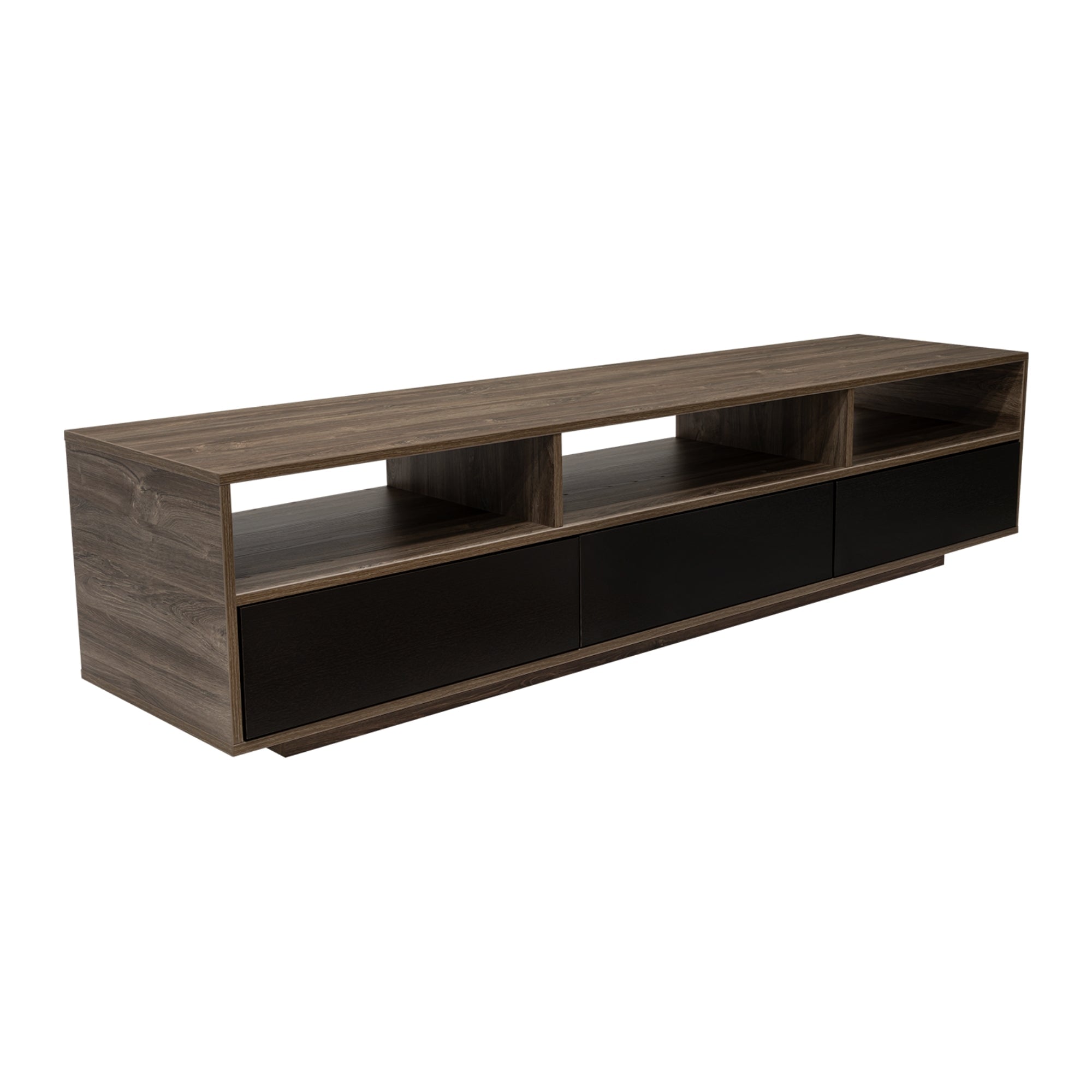 RACK TV 90' BELLAGIO SIENA Y WENGUE 50X210X50 CM - 6